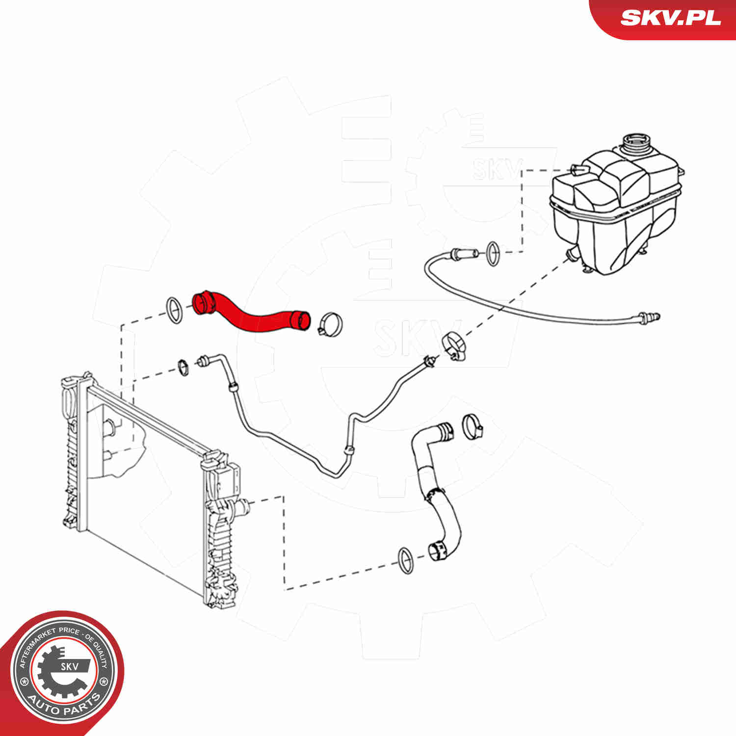 Radiator Hose - 24SKV297 ESEN SKV