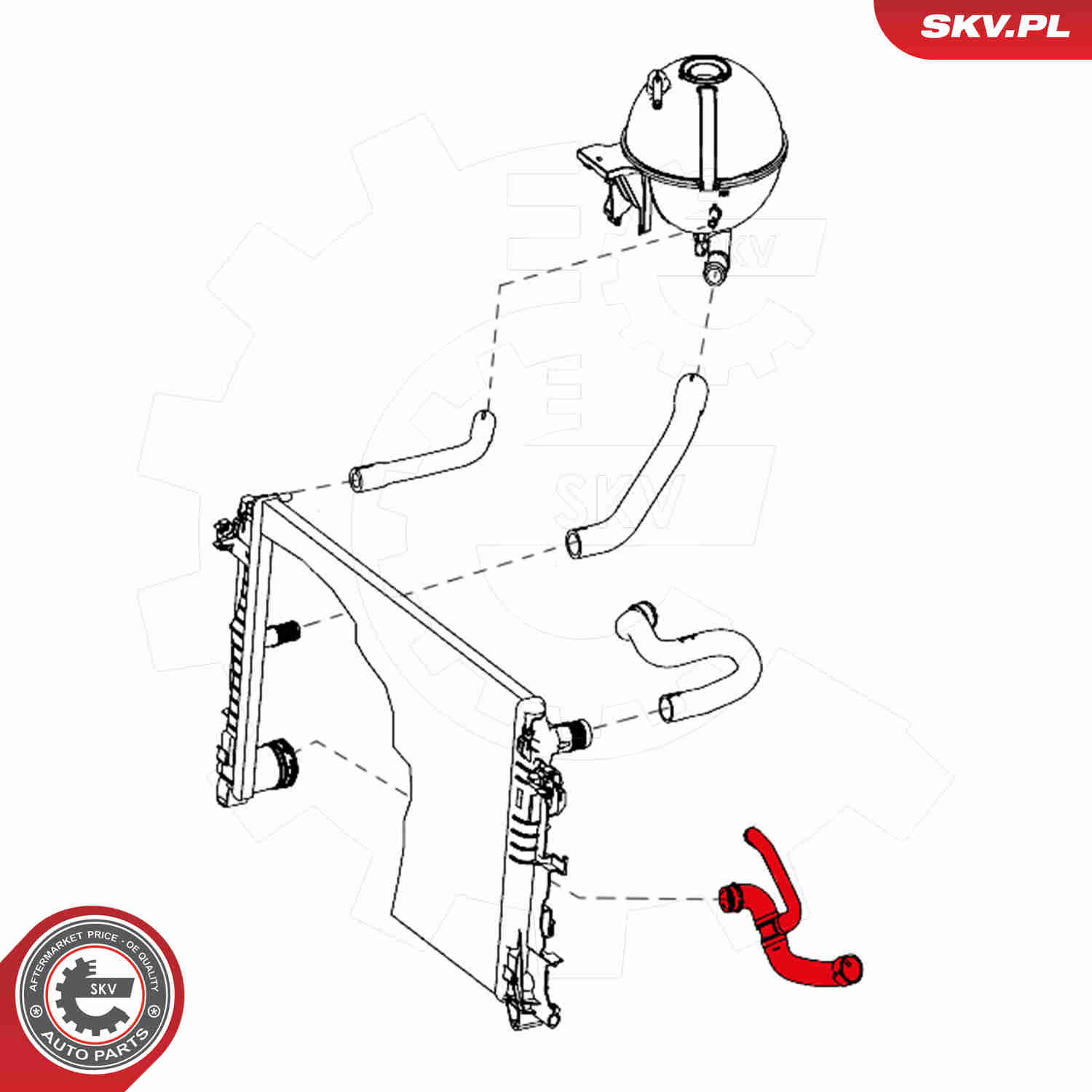 Radiator Hose - 24SKV304 ESEN SKV