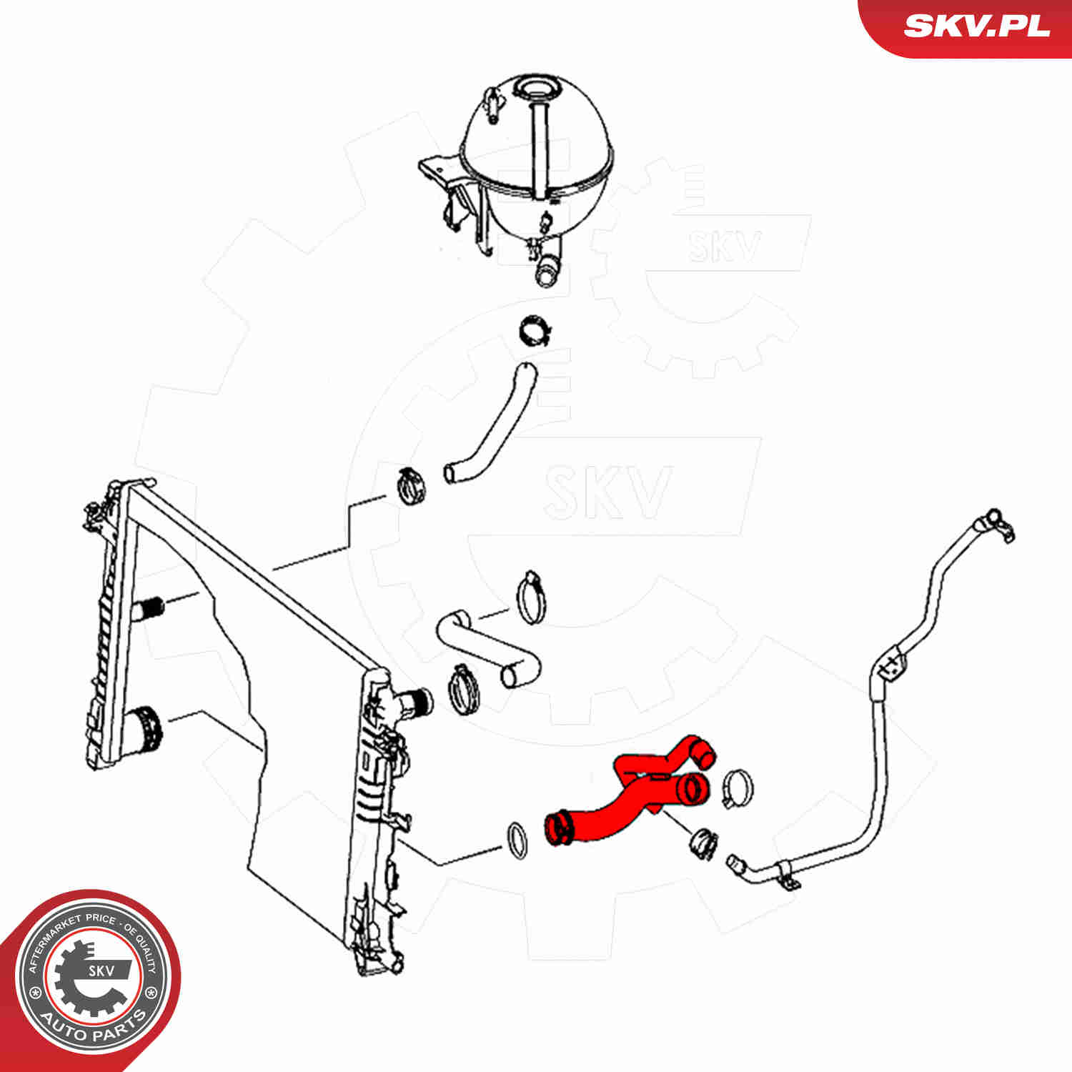 Radiator Hose - 24SKV306 ESEN SKV