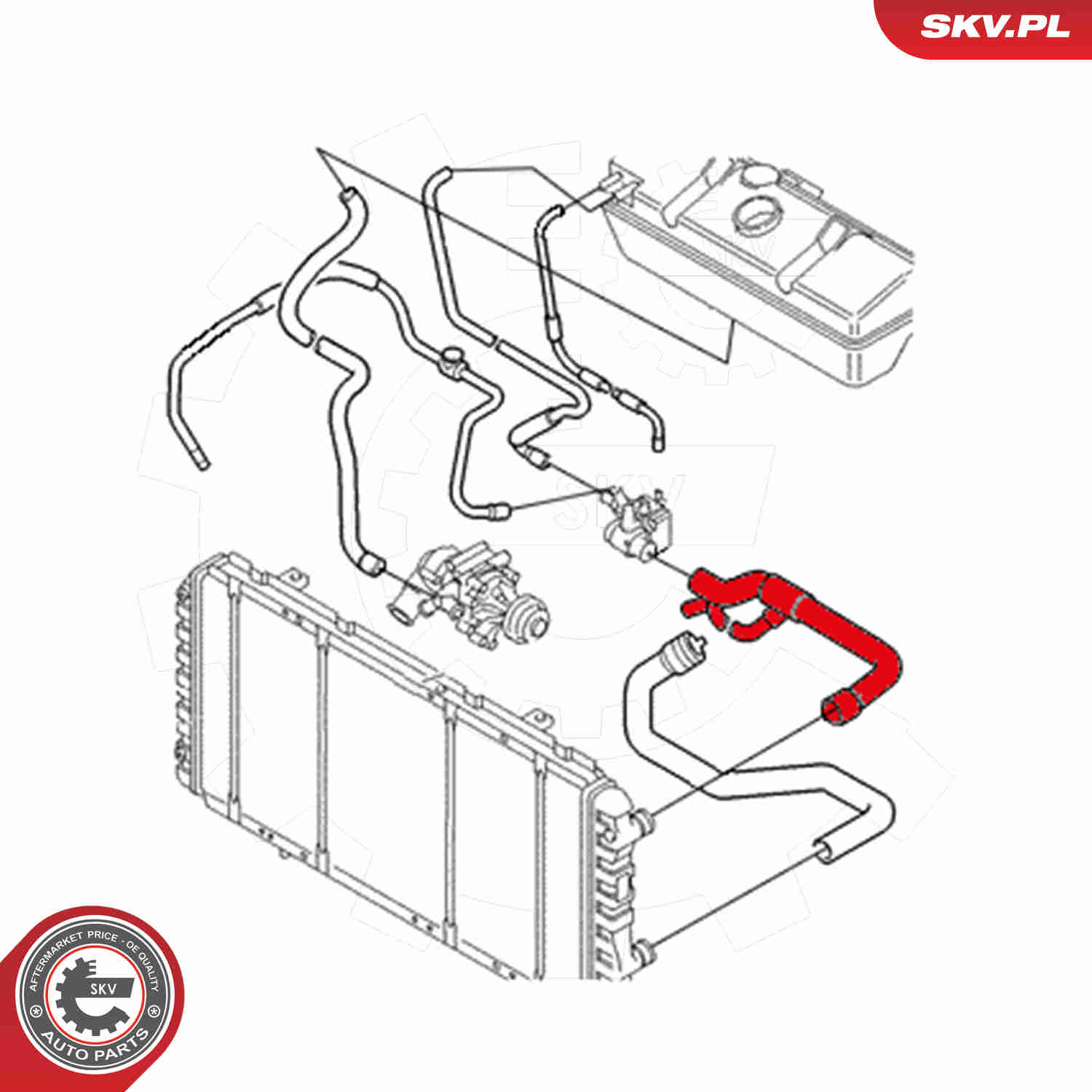 Radiator Hose - 24SKV322 ESEN SKV
