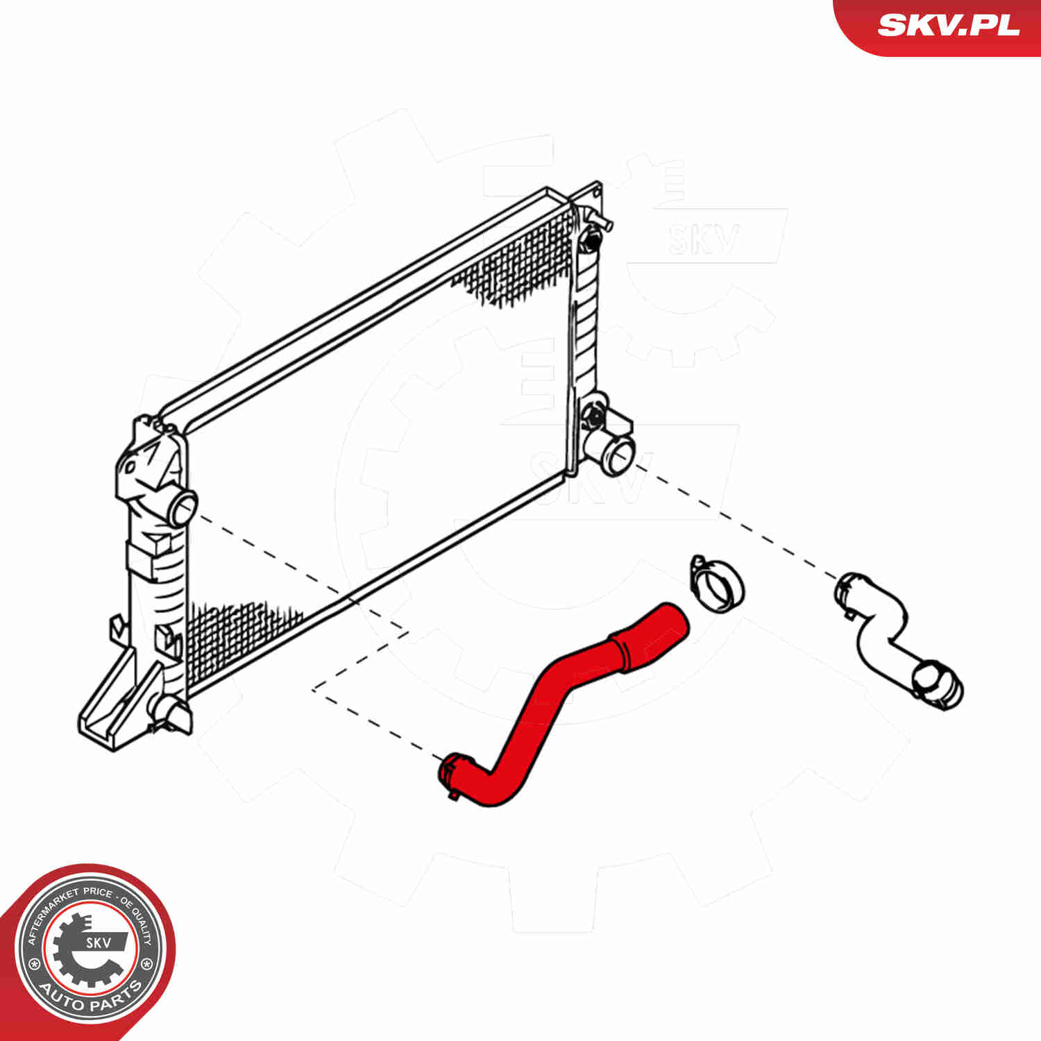 Radiator Hose - 24SKV334 ESEN SKV