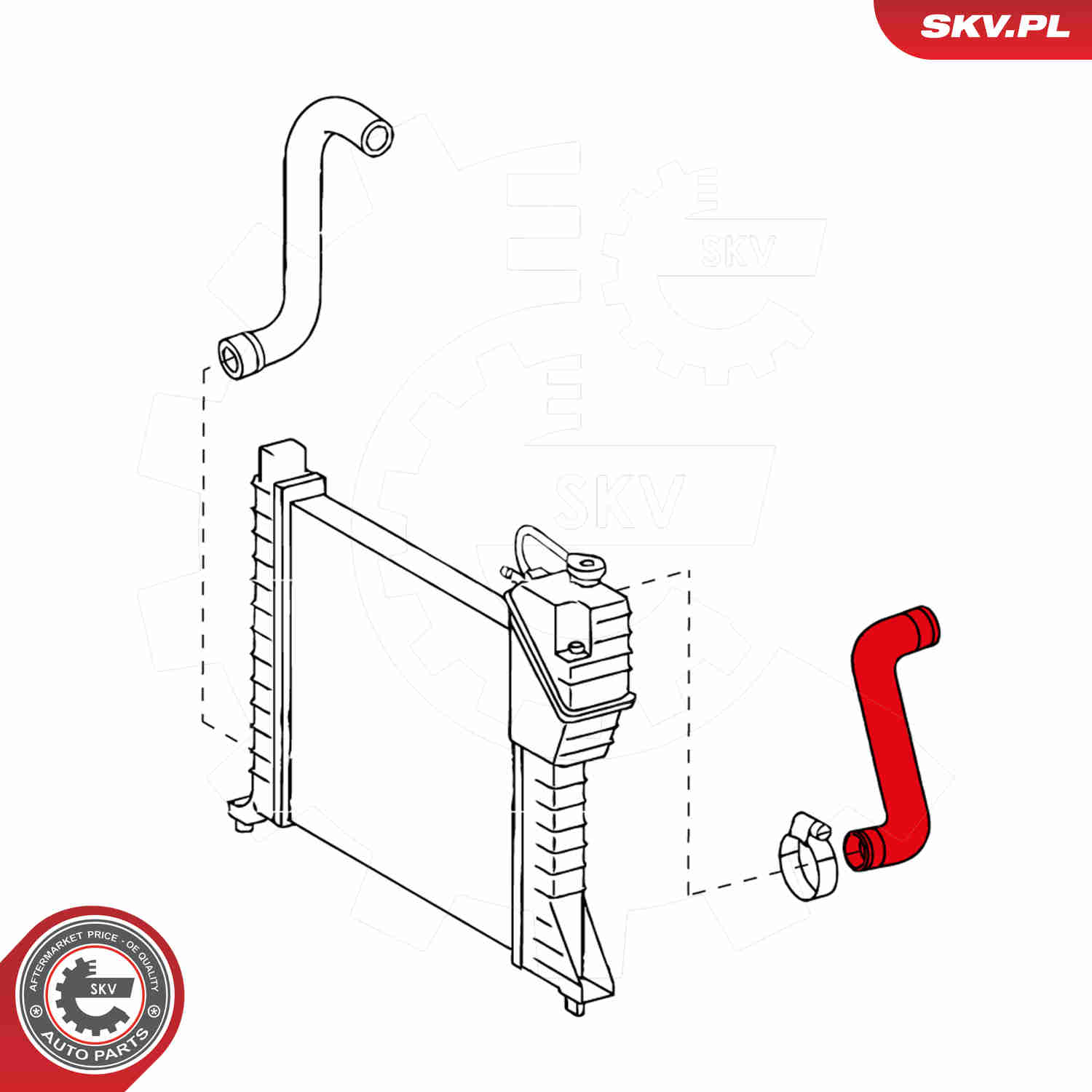 Radiator Hose - 24SKV343 ESEN SKV