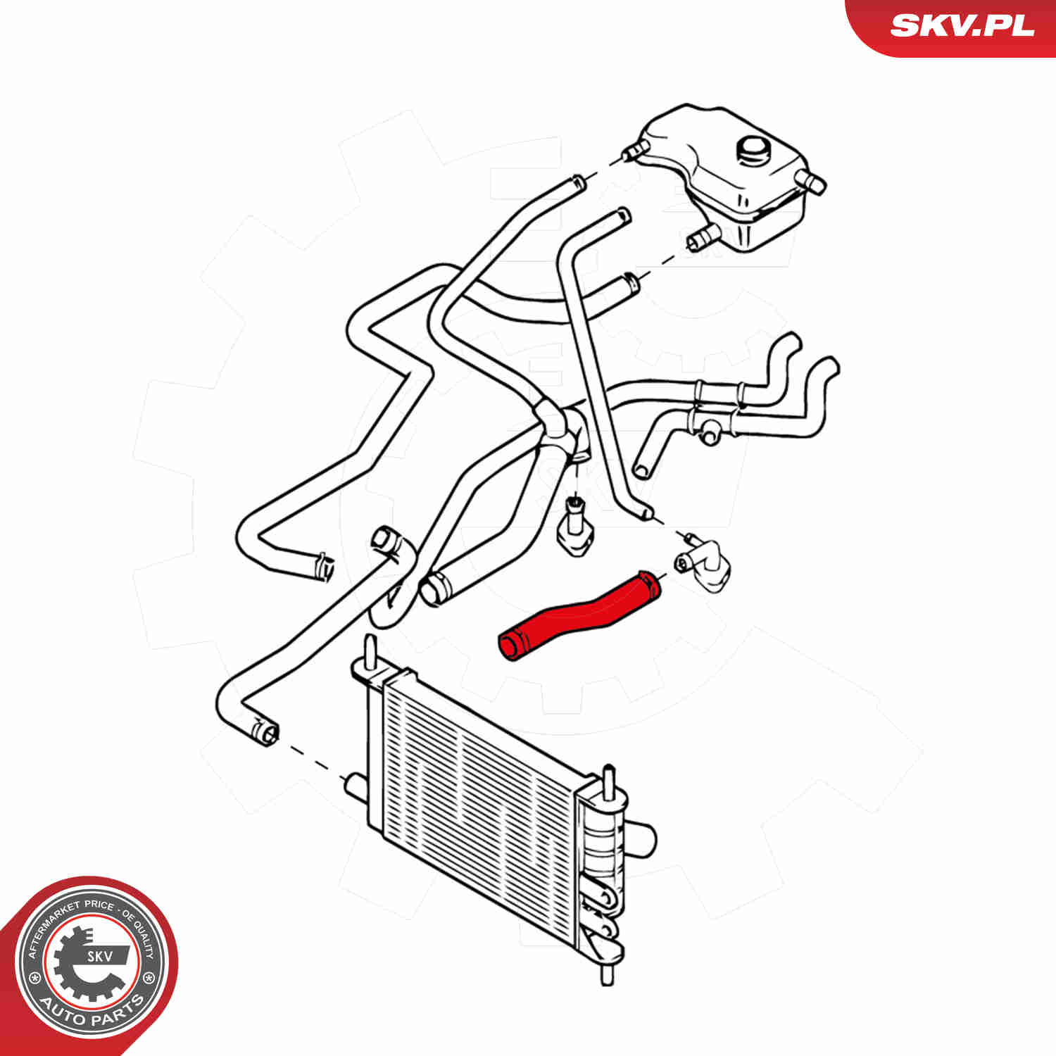 Radiator Hose - 24SKV348 ESEN SKV