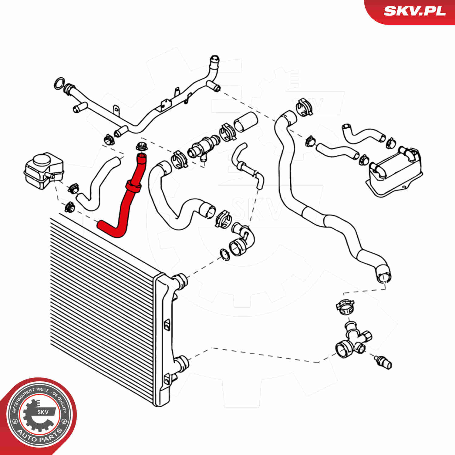 Radiator Hose - 24SKV351 ESEN SKV
