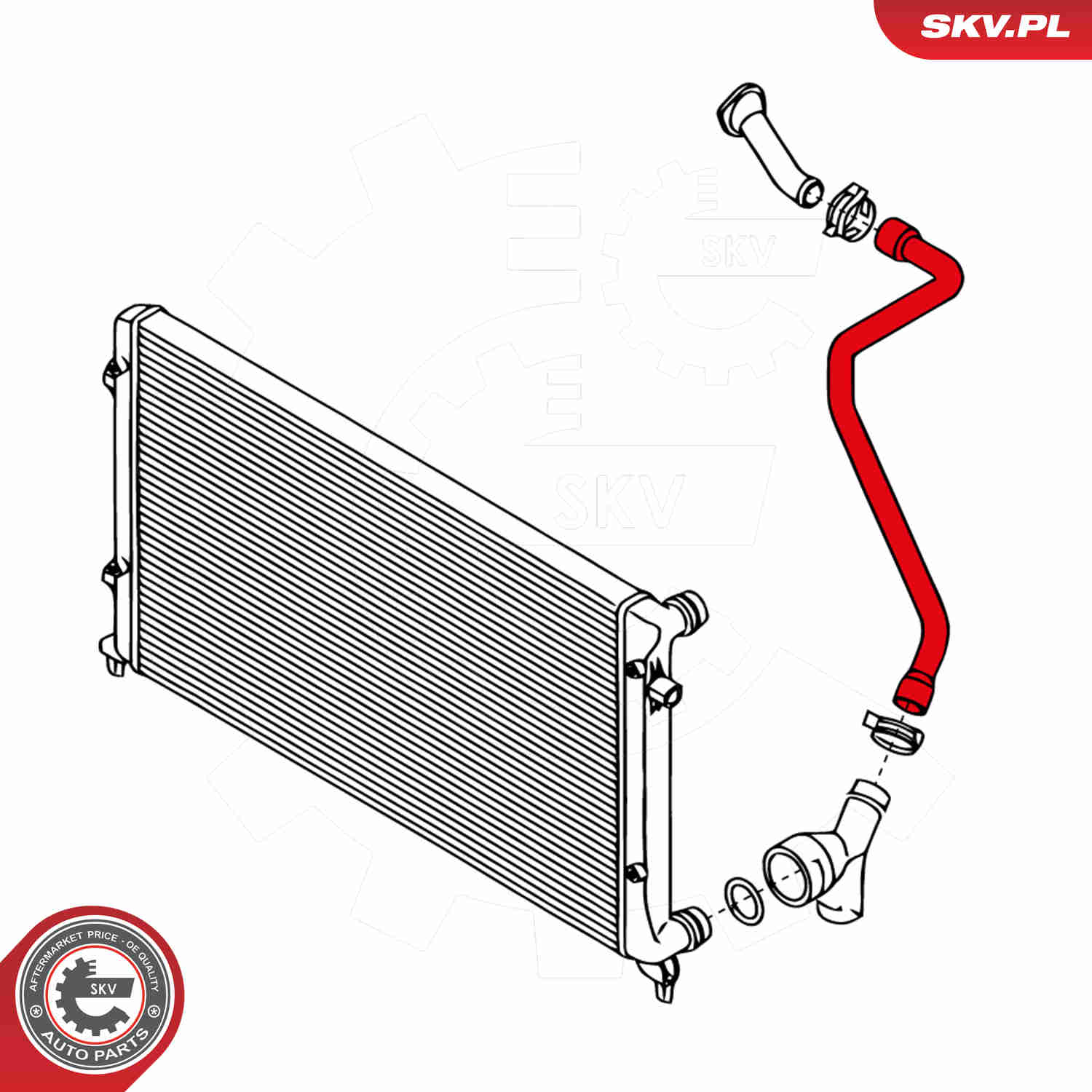 Radiator Hose - 24SKV353 ESEN SKV