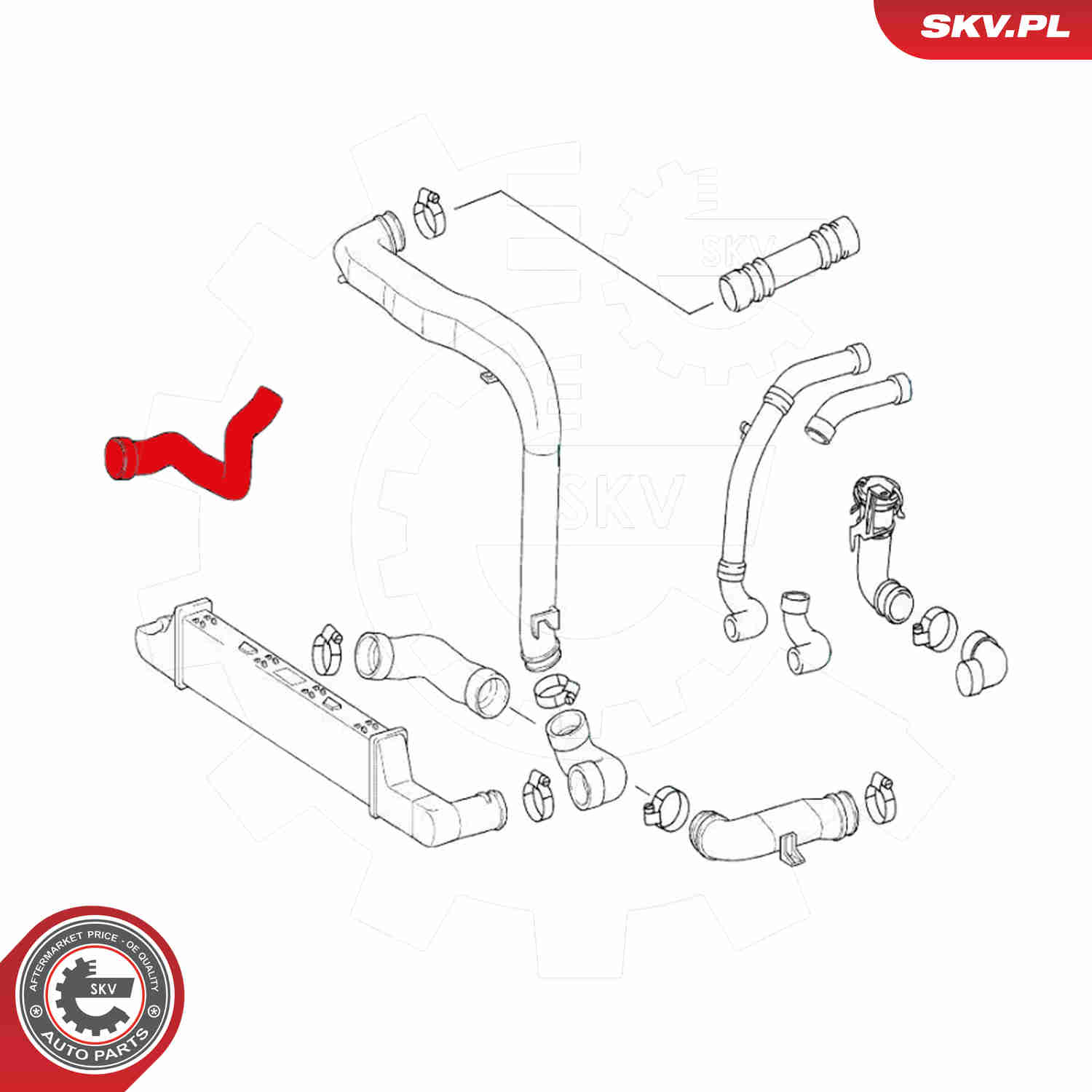 Charger Air Hose - 24SKV514 ESEN SKV
