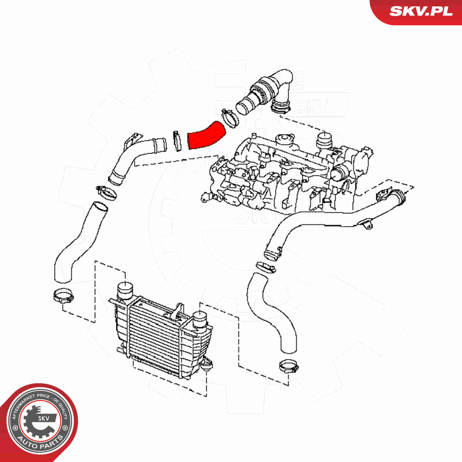 Charger Air Hose - 24SKV527 ESEN SKV