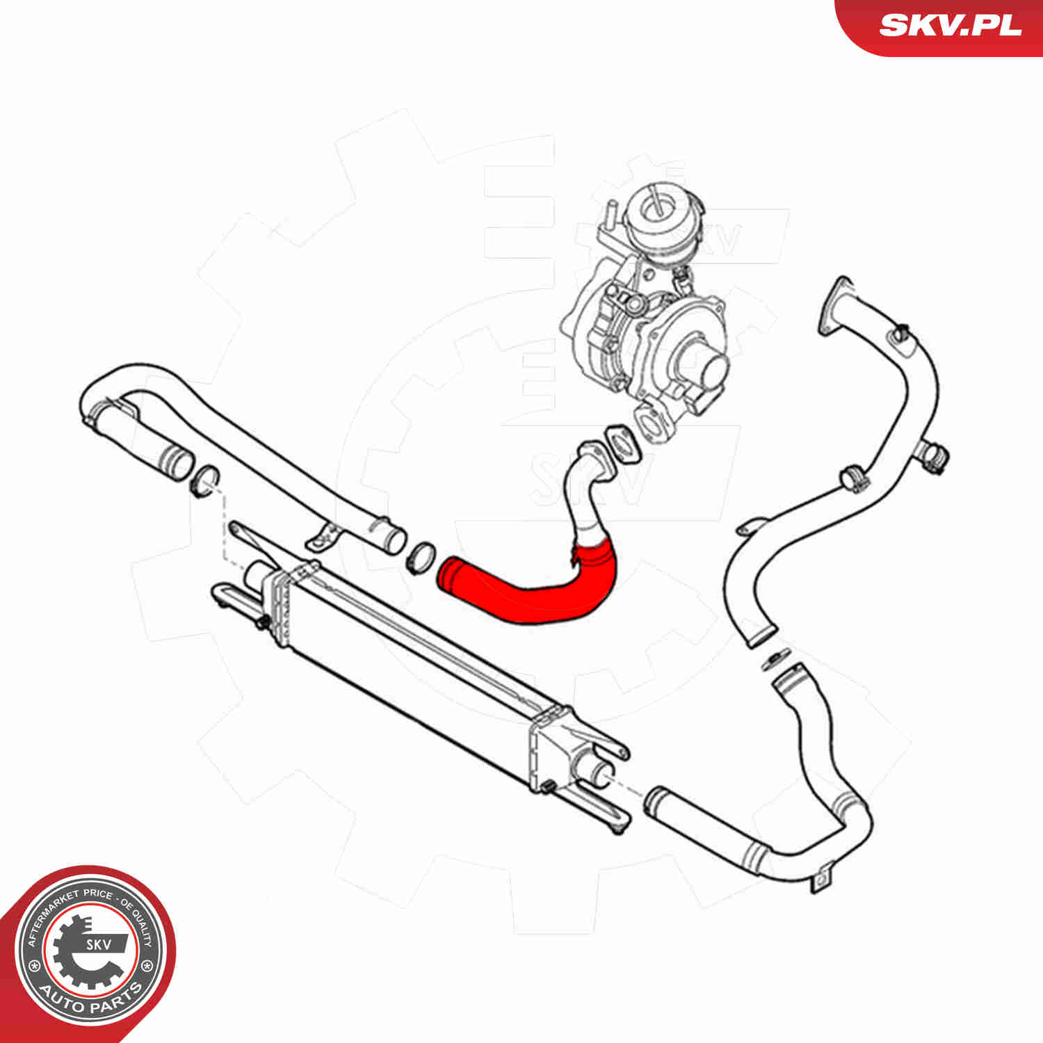 Charger Air Hose - 24SKV566 ESEN SKV