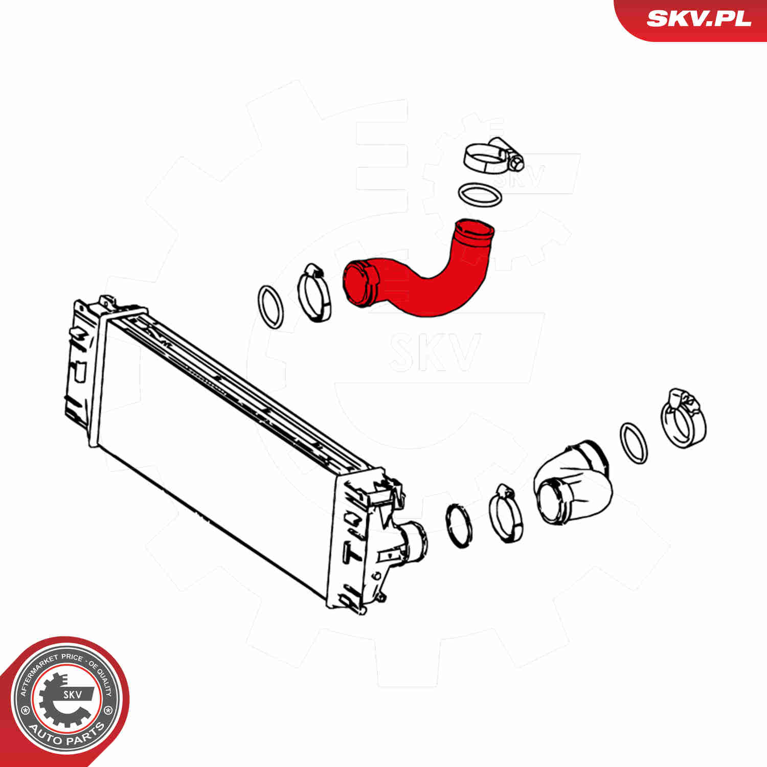 Charger Air Hose - 24SKV604 ESEN SKV