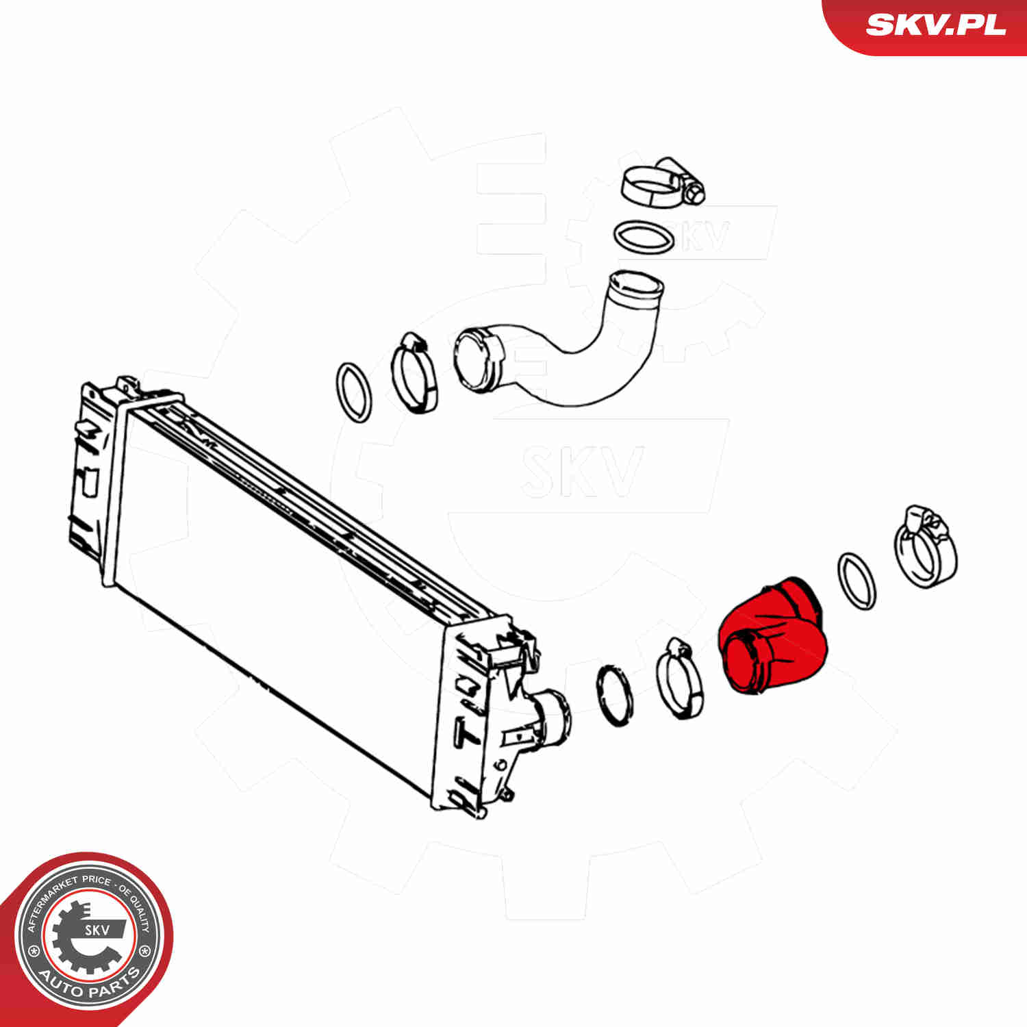 Charger Air Hose - 24SKV605 ESEN SKV