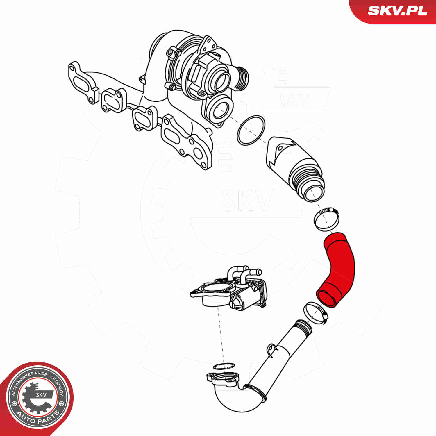 Charger Air Hose - 24SKV610 ESEN SKV