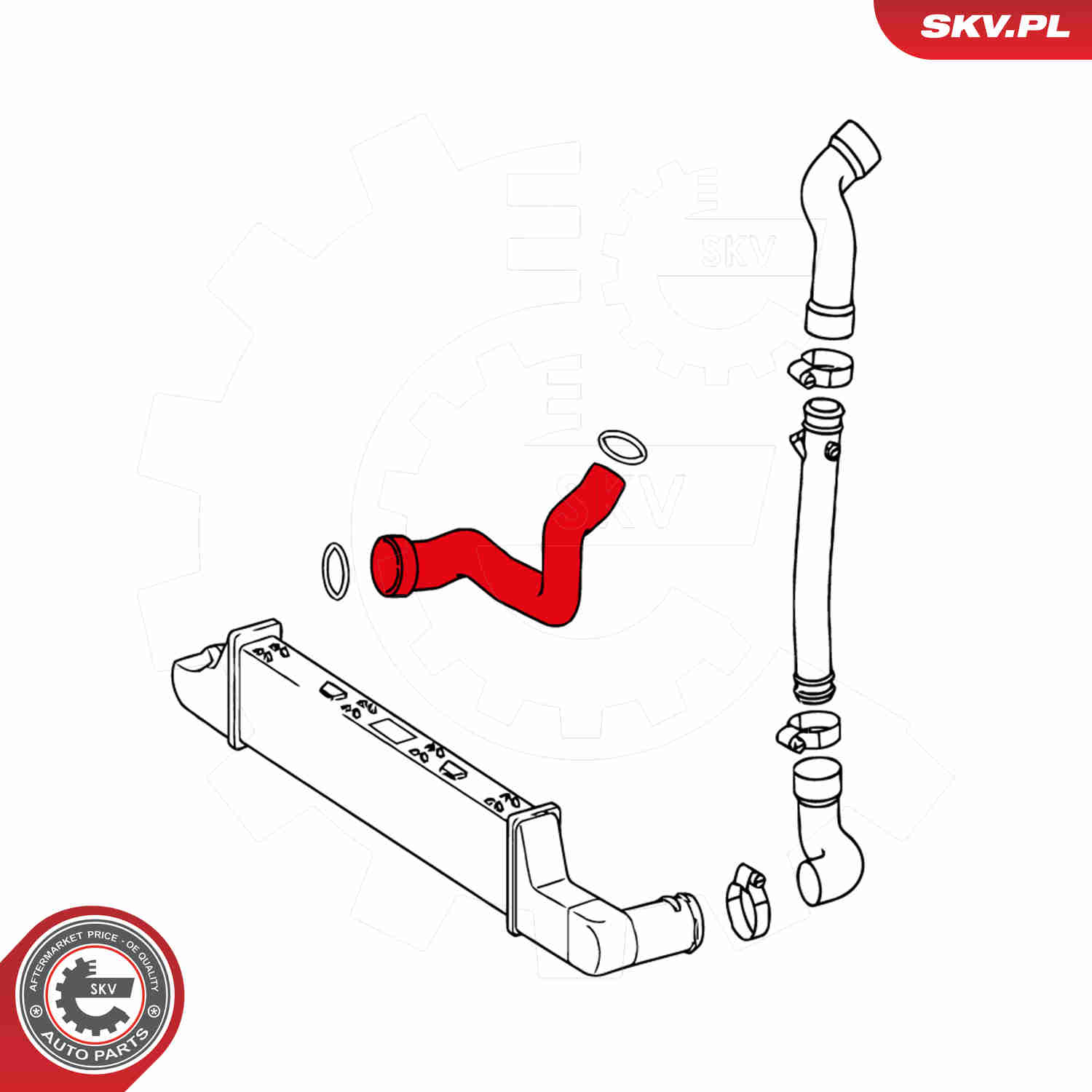 Charger Air Hose - 24SKV626 ESEN SKV