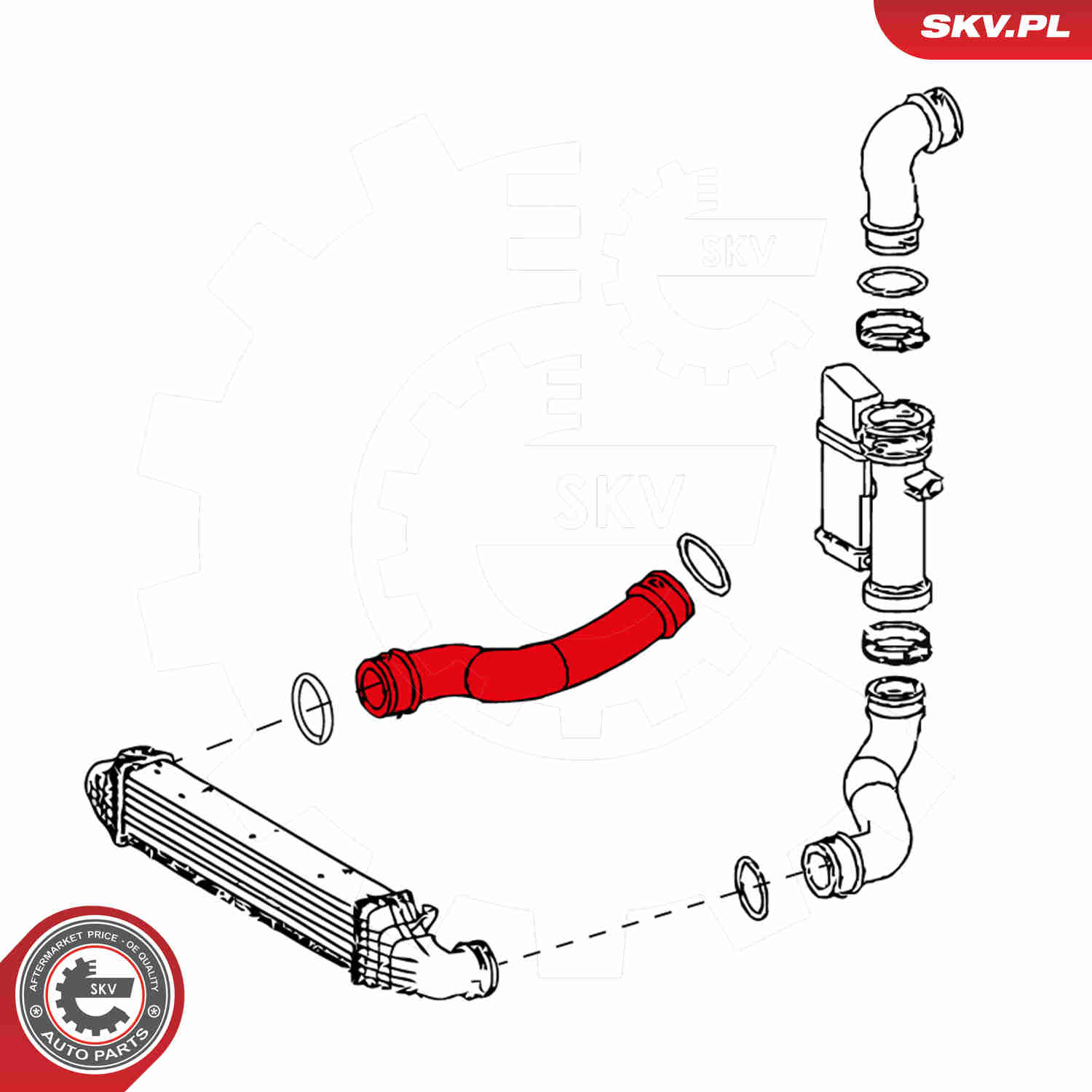 Charger Air Hose - 24SKV627 ESEN SKV