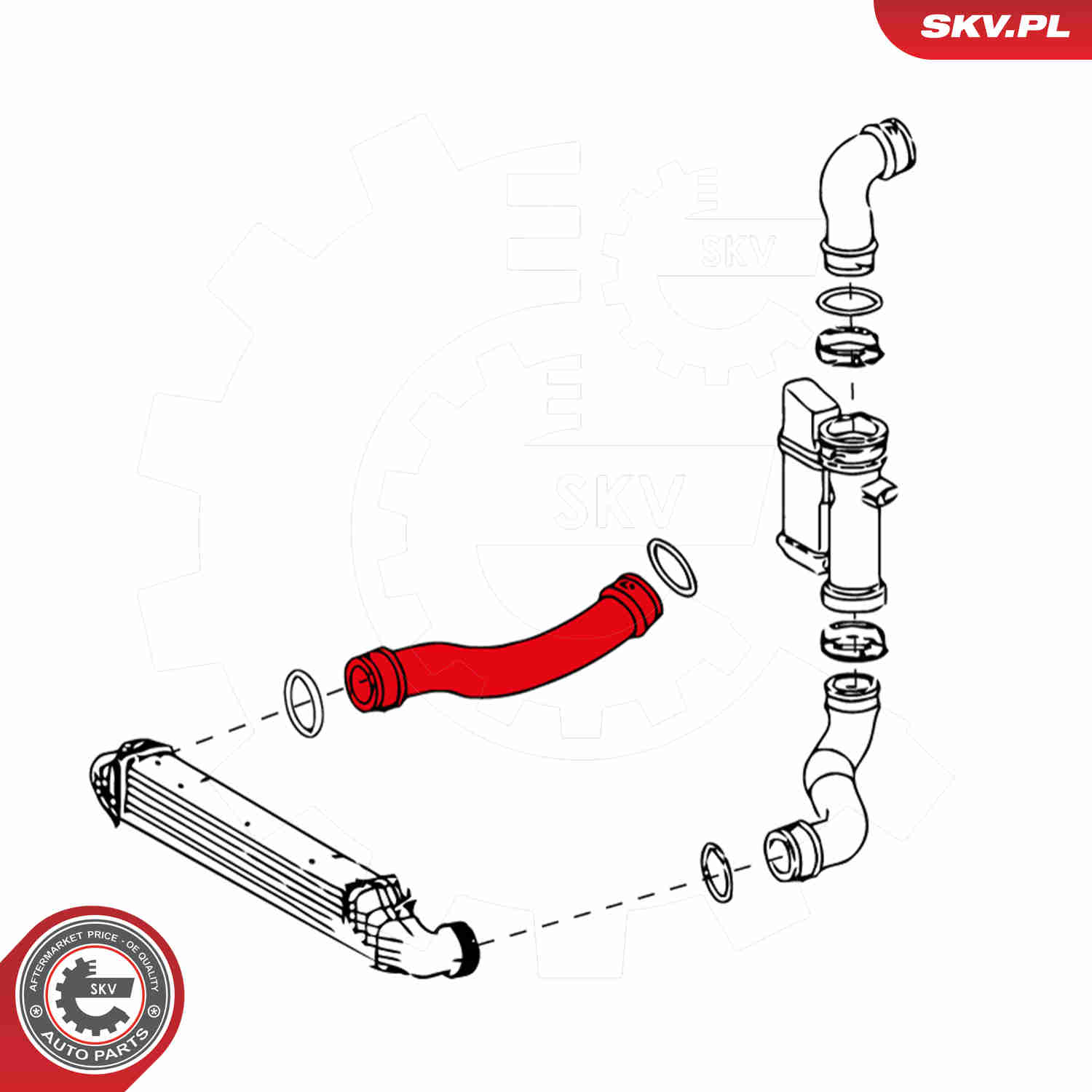 Charger Air Hose - 24SKV631 ESEN SKV