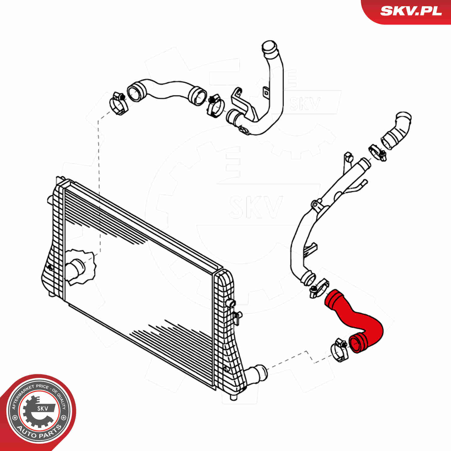 Charger Air Hose - 24SKV642 ESEN SKV
