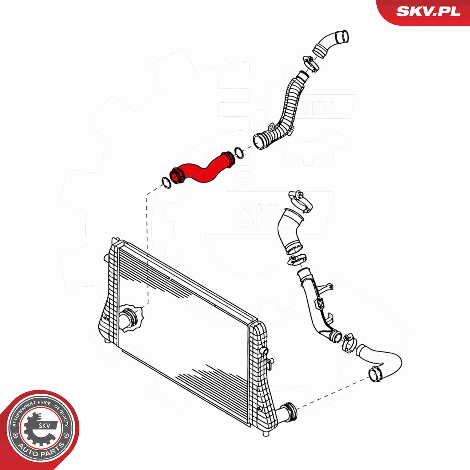 Charger Air Hose - 24SKV643 ESEN SKV