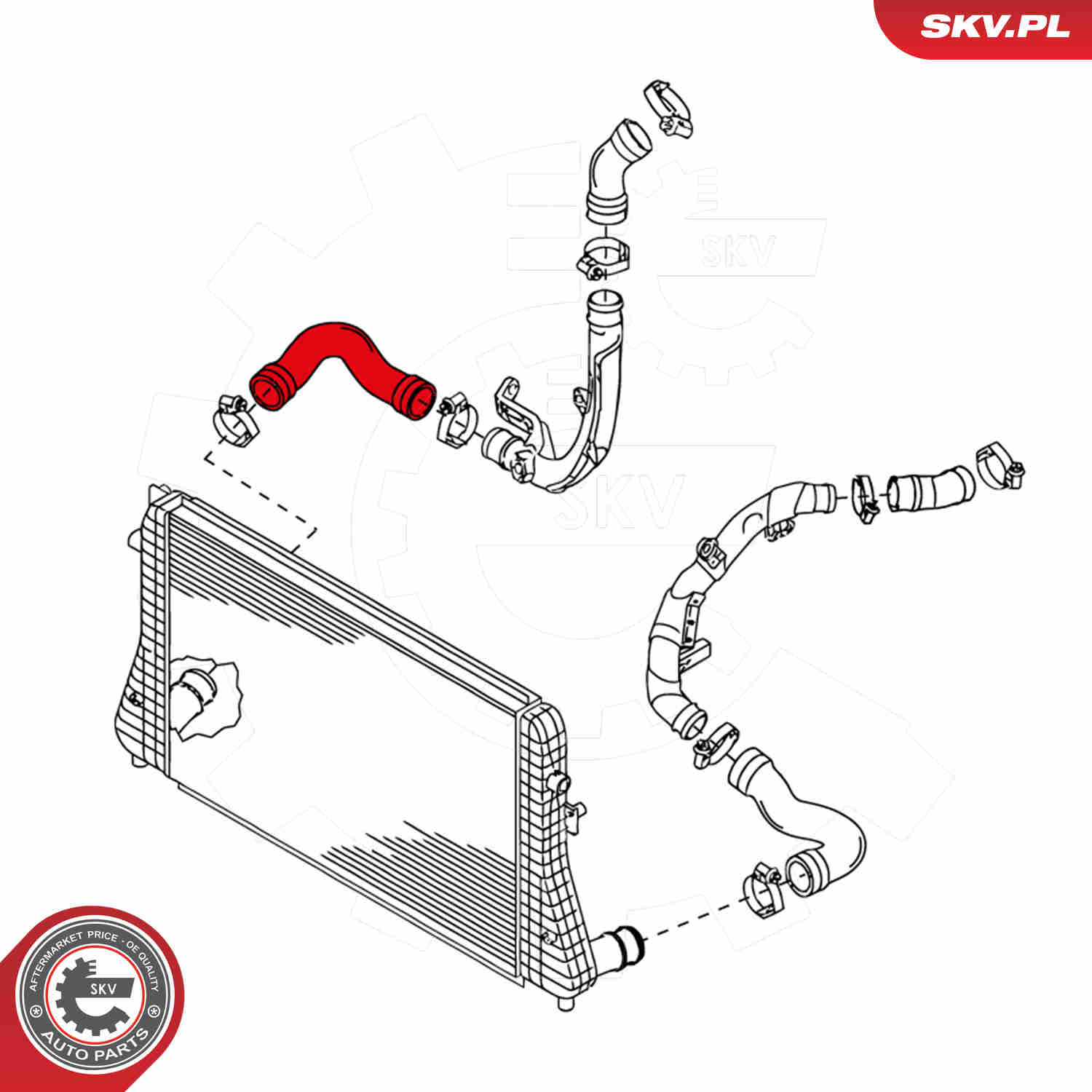 Charger Air Hose - 24SKV644 ESEN SKV