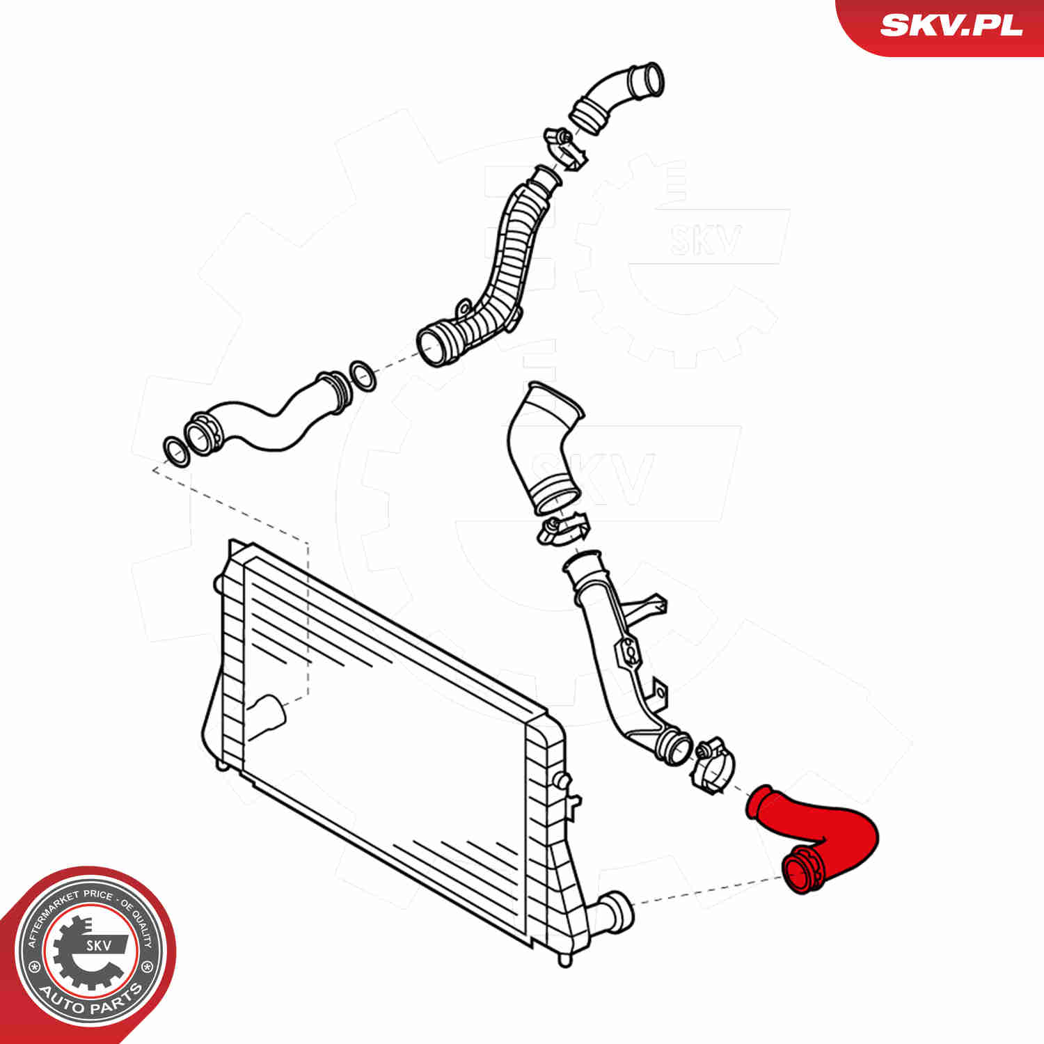 Charger Air Hose - 24SKV645 ESEN SKV