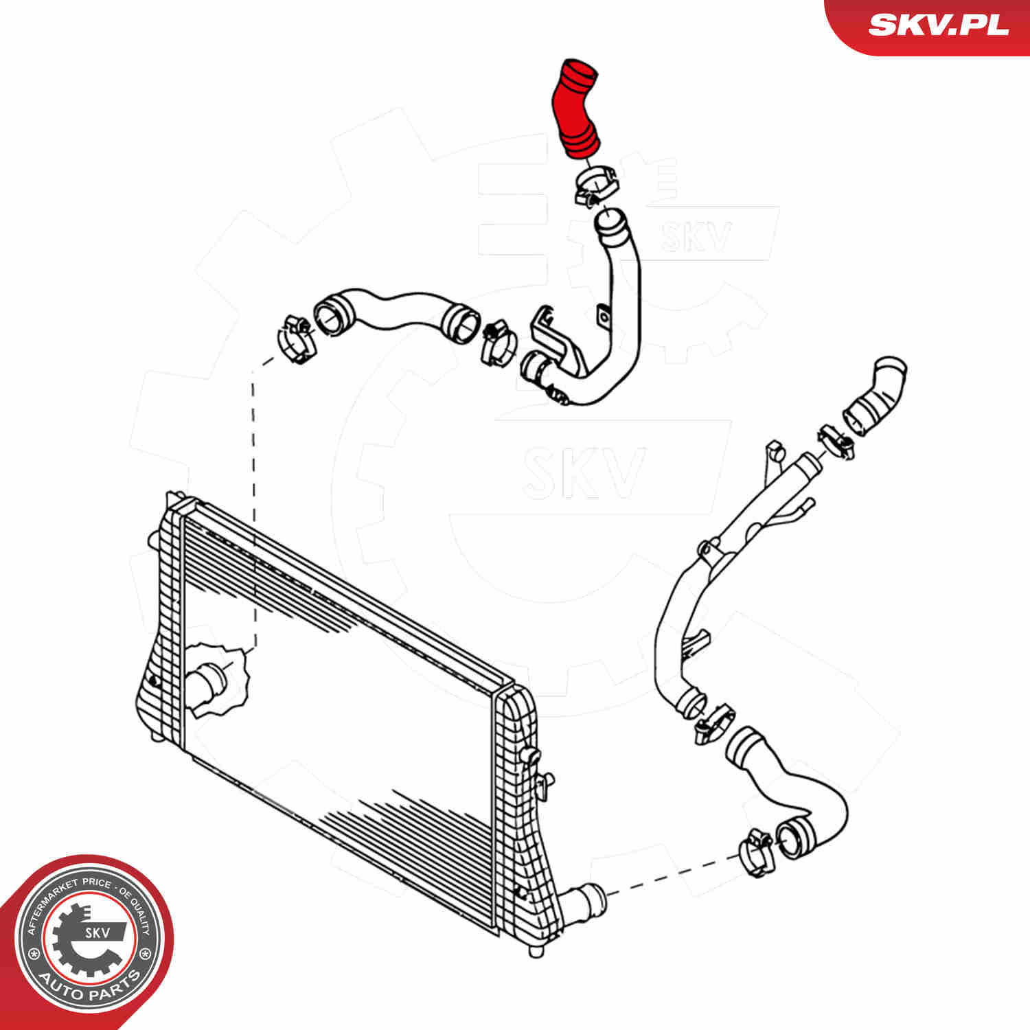 Charger Air Hose - 24SKV646 ESEN SKV