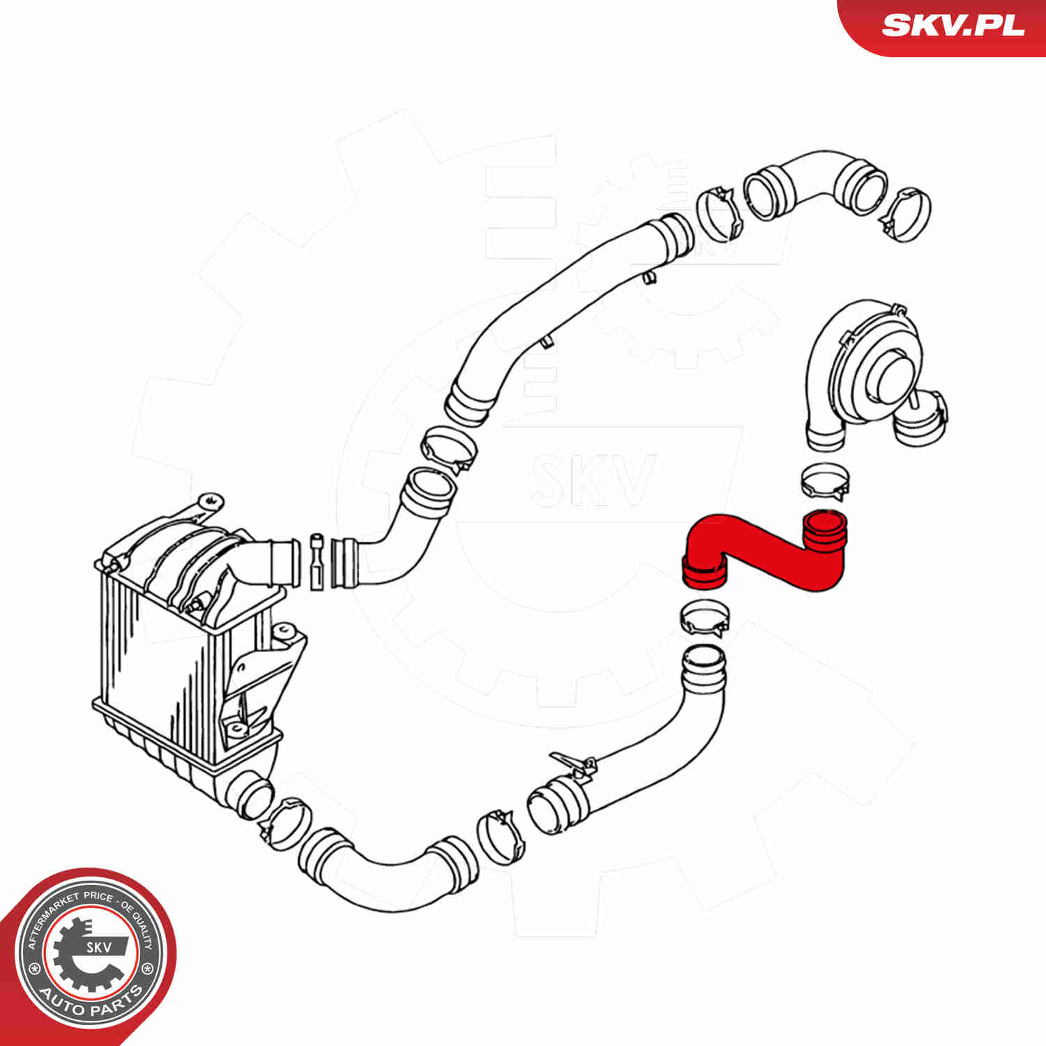 Charger Air Hose - 24SKV648 ESEN SKV