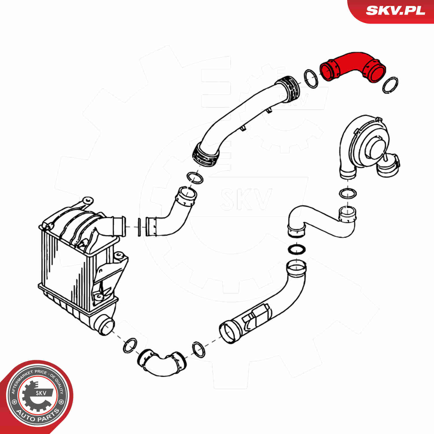 Charger Air Hose - 24SKV649 ESEN SKV