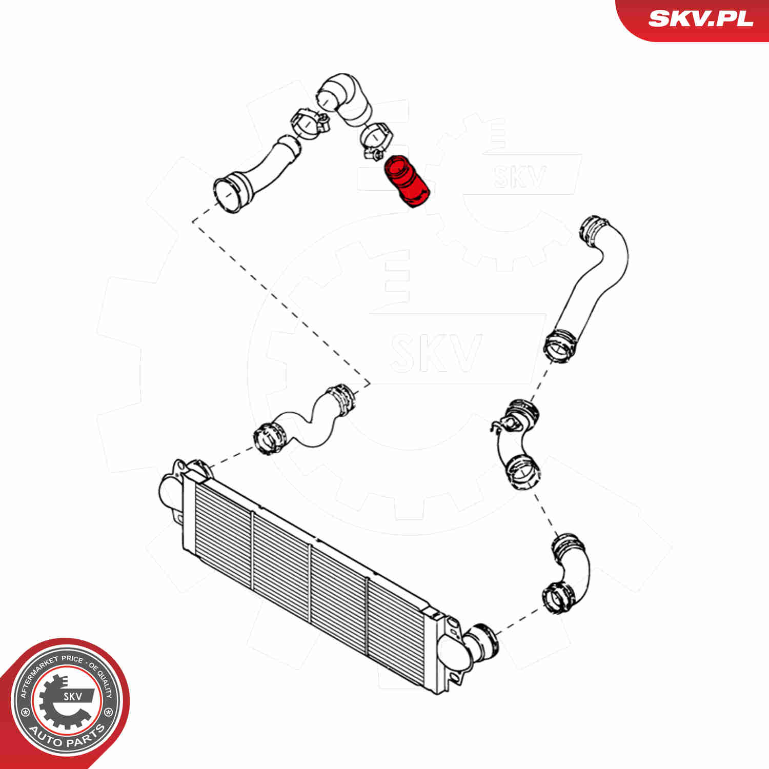 Charger Air Hose - 24SKV652 ESEN SKV