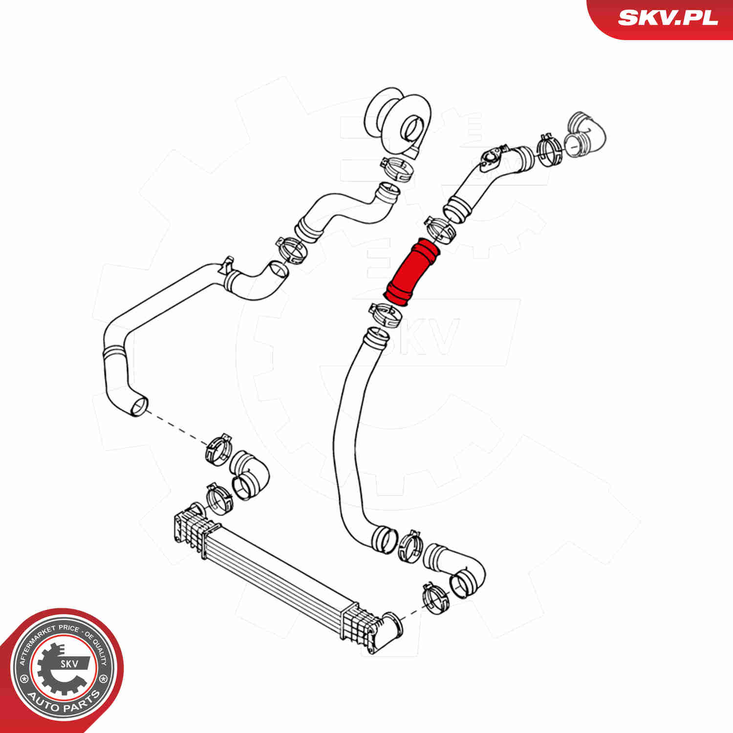 Charger Air Hose - 24SKV653 ESEN SKV