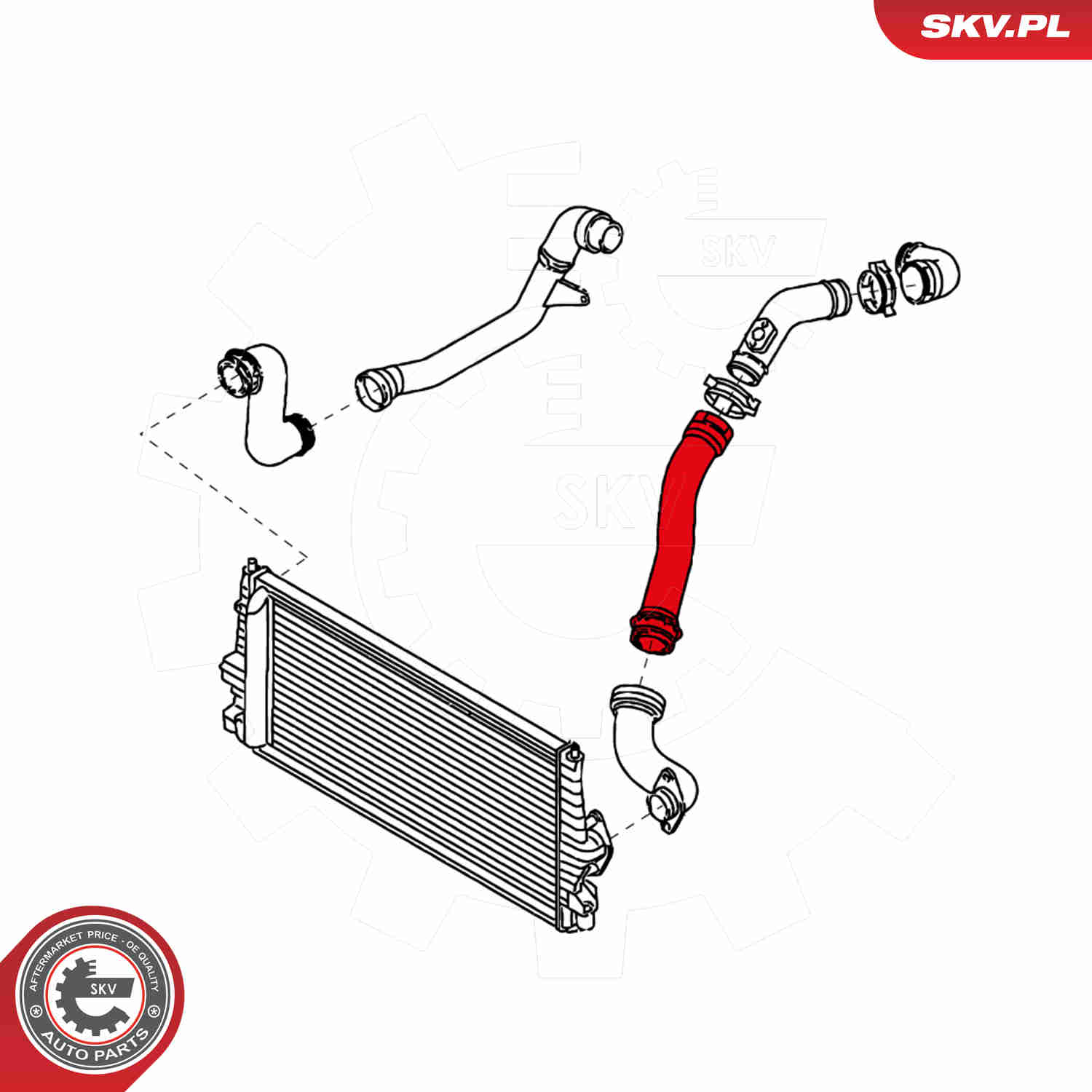 Charger Air Hose - 24SKV654 ESEN SKV