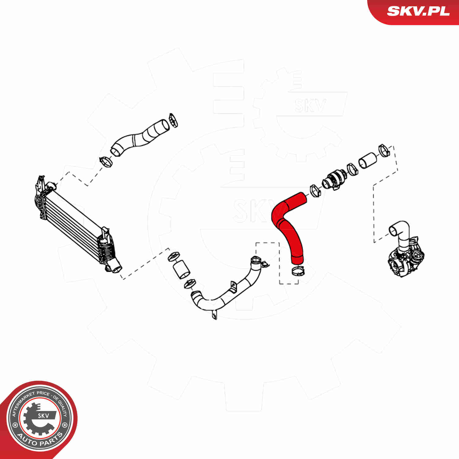 Charger Air Hose - 24SKV658 ESEN SKV