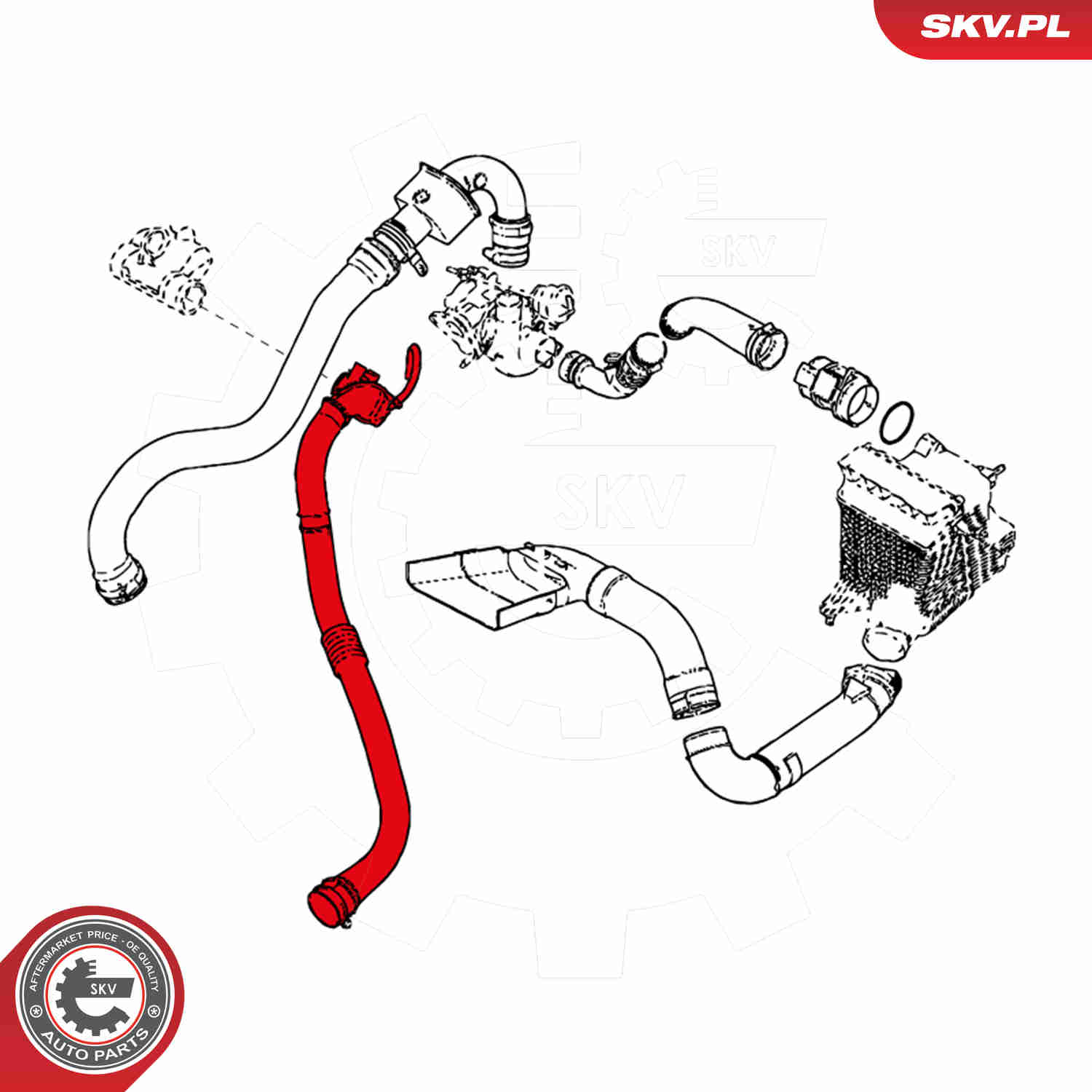 Charger Air Hose - 24SKV662 ESEN SKV