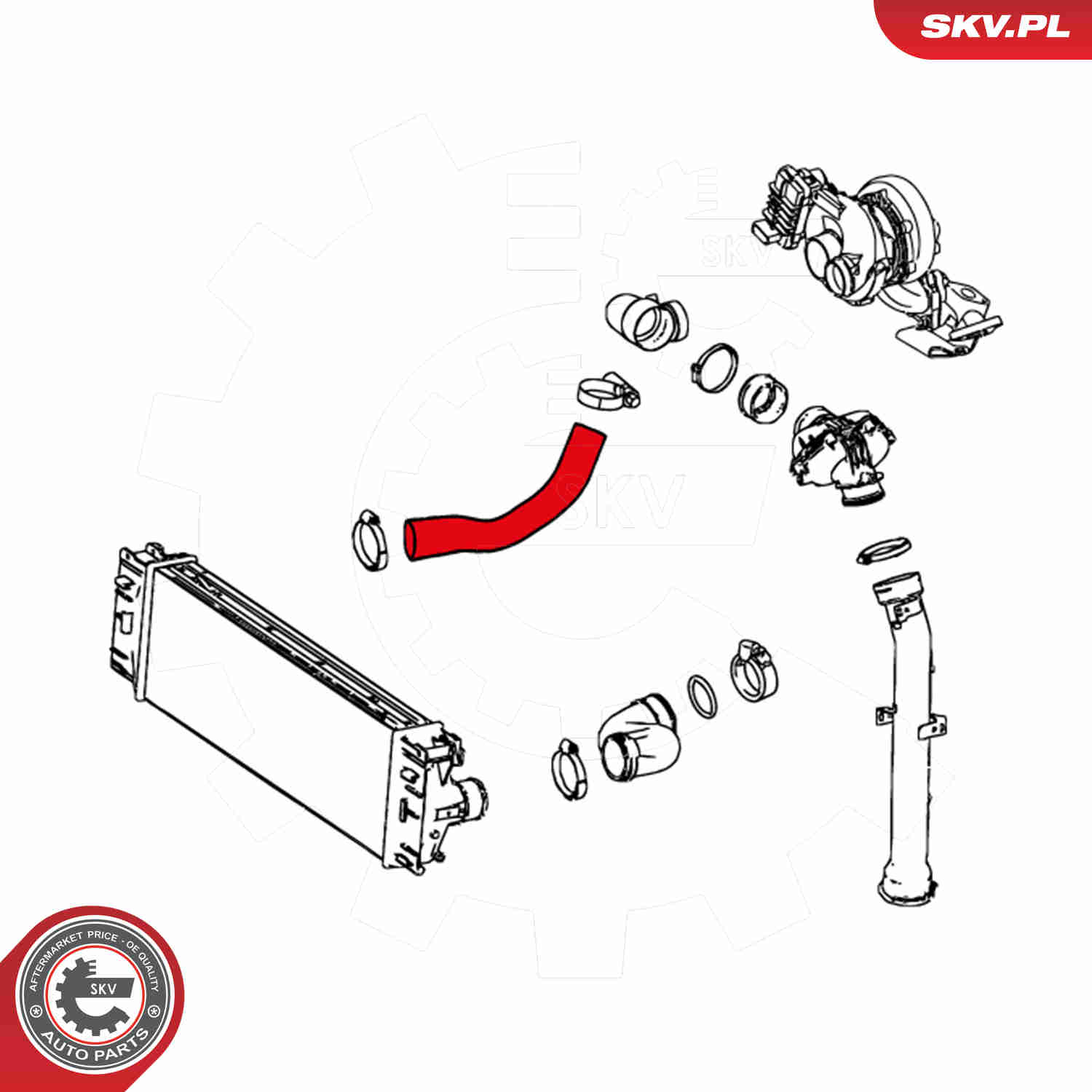 Charger Air Hose - 24SKV670 ESEN SKV
