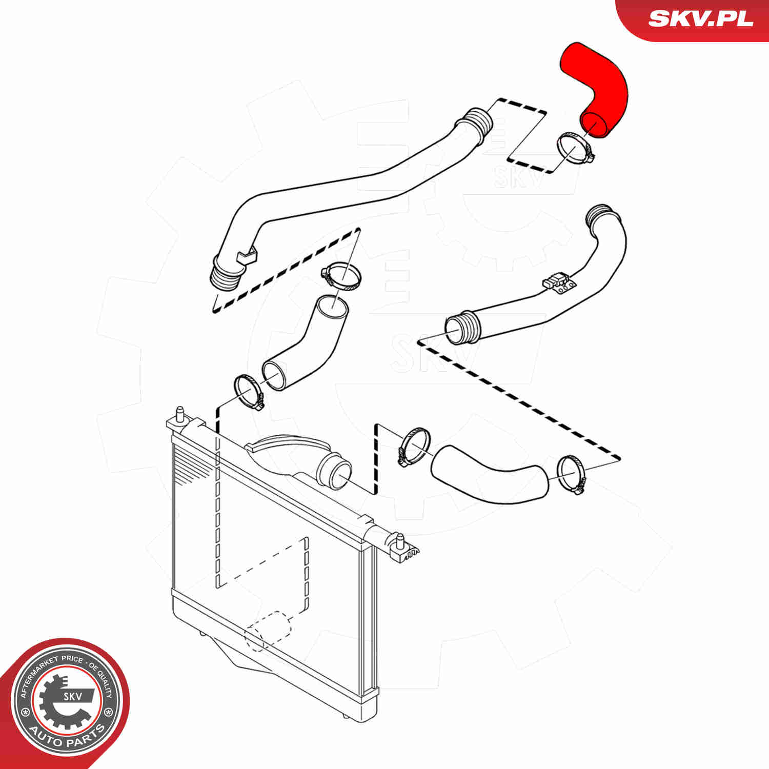 Charger Air Hose - 24SKV675 ESEN SKV