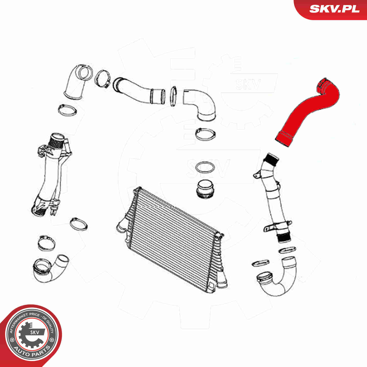 Charger Air Hose - 24SKV678 ESEN SKV