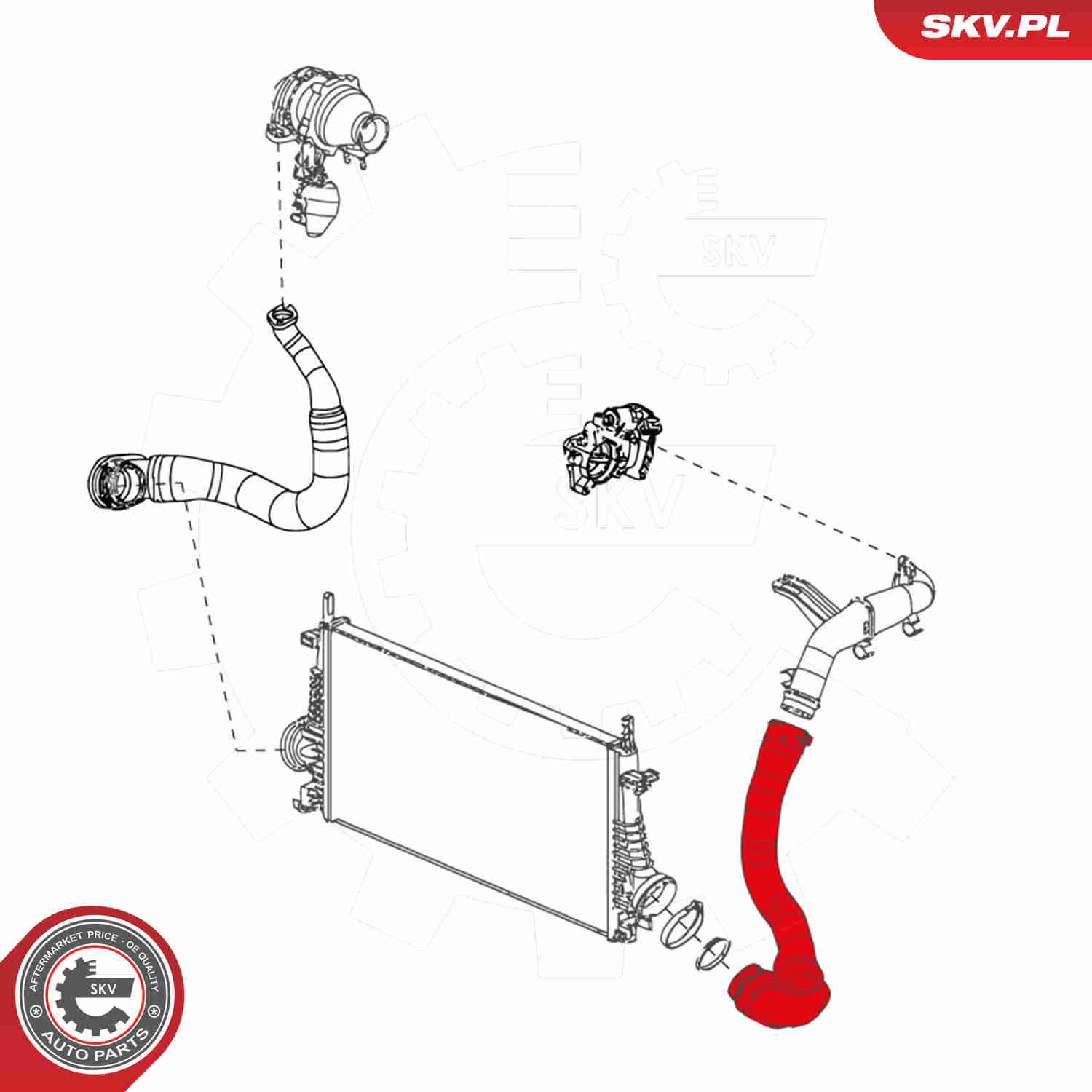 Charger Air Hose - 24SKV680 ESEN SKV