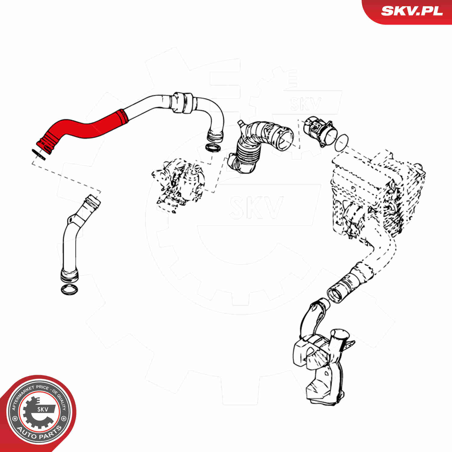 Charger Air Hose - 24SKV684 ESEN SKV