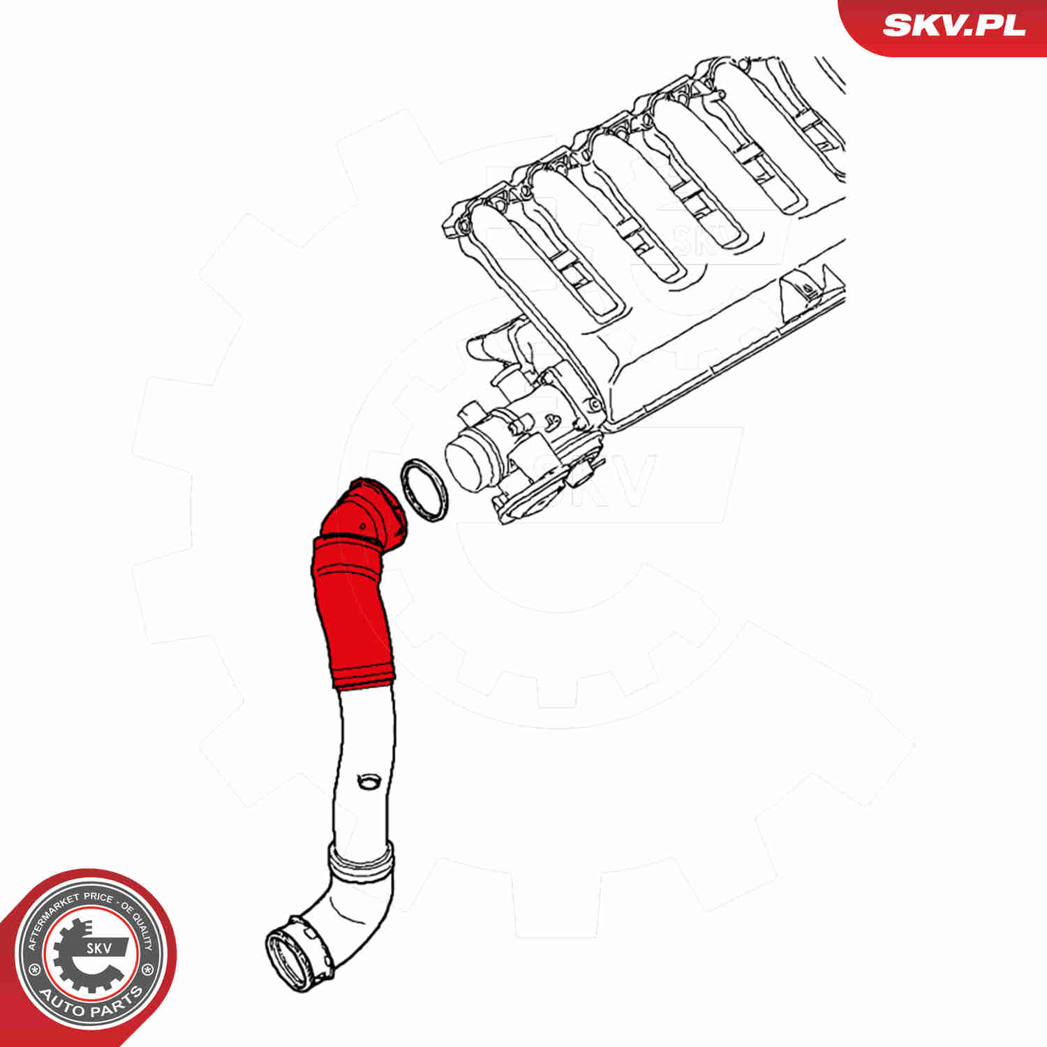 Charger Air Hose - 24SKV688 ESEN SKV