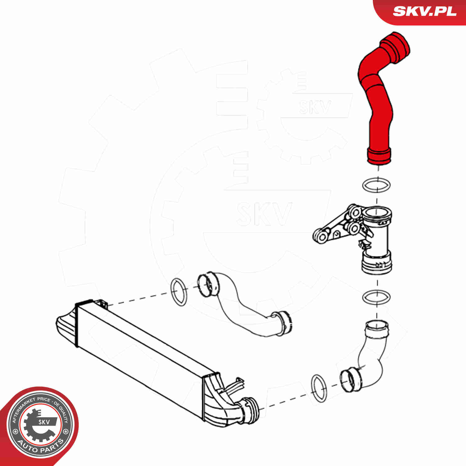 Charger Air Hose - 24SKV692 ESEN SKV