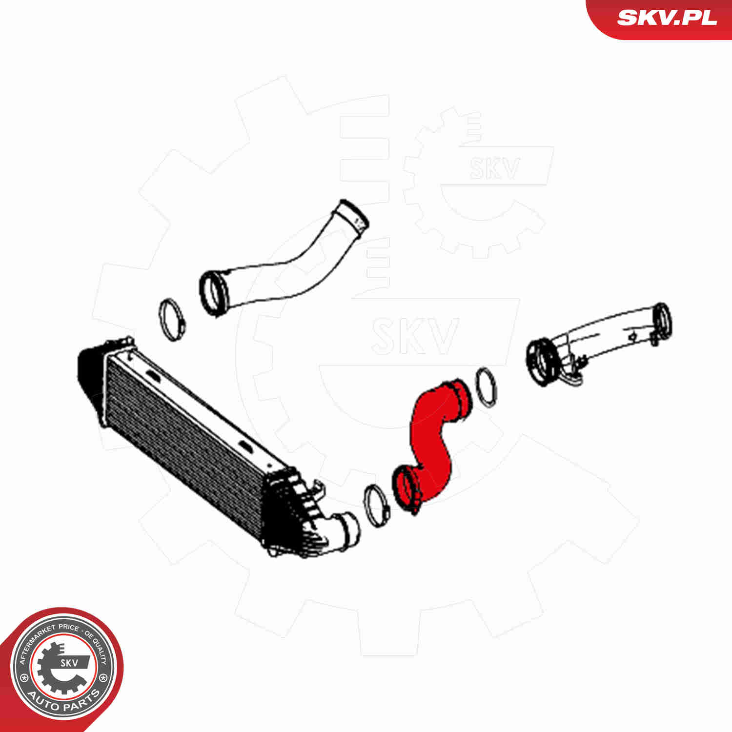 Charger Air Hose - 24SKV698 ESEN SKV