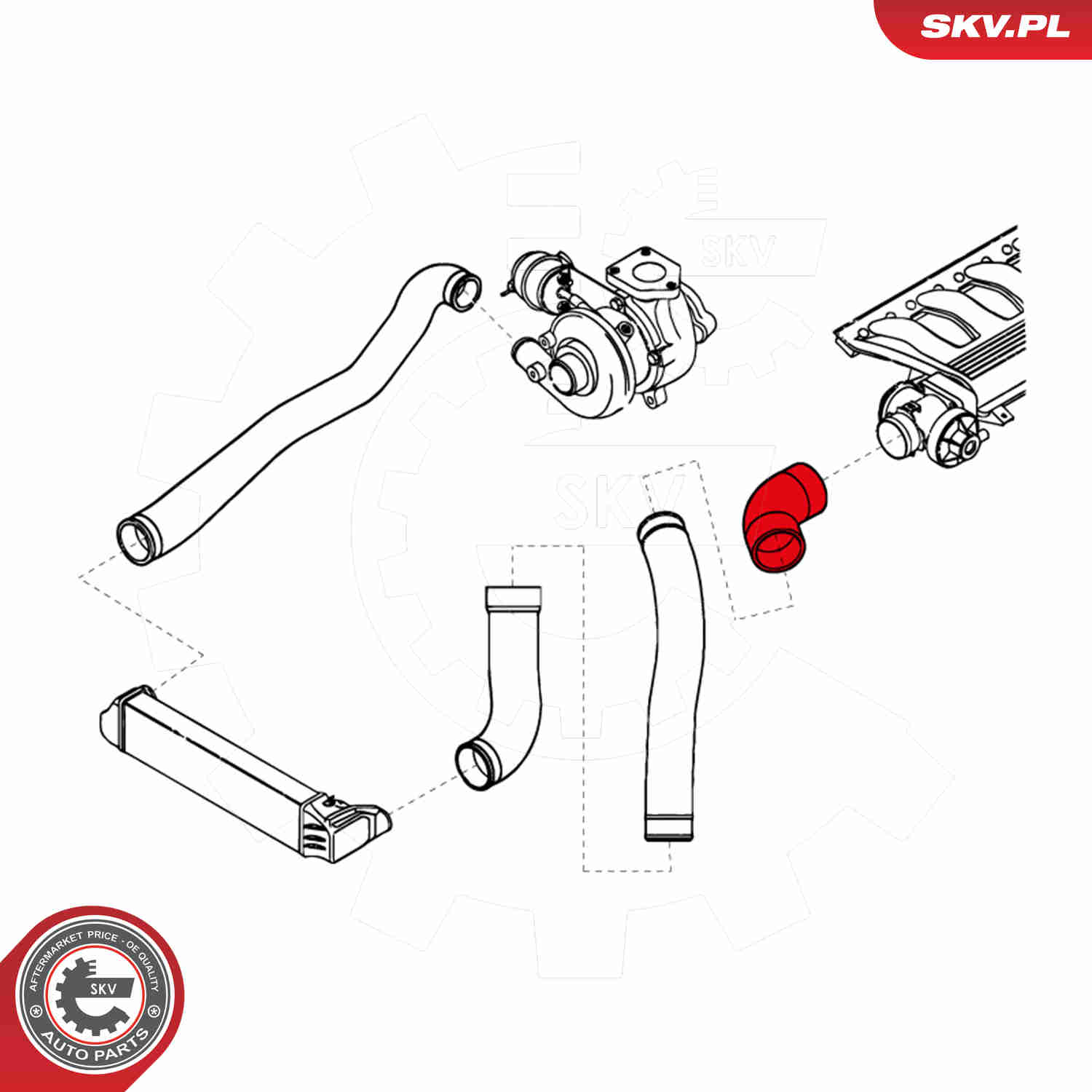 Charger Air Hose - 24SKV700 ESEN SKV
