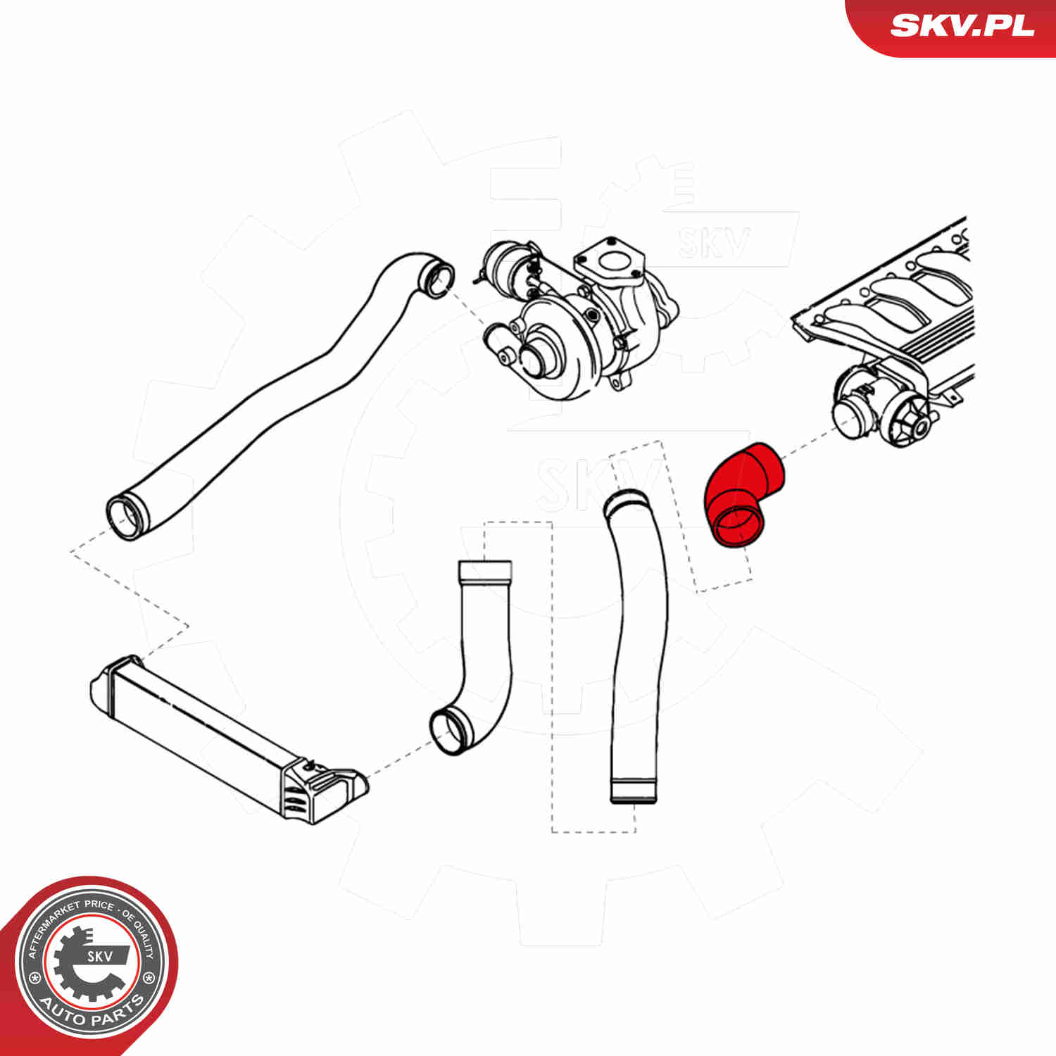 Charger Air Hose - 24SKV701 ESEN SKV