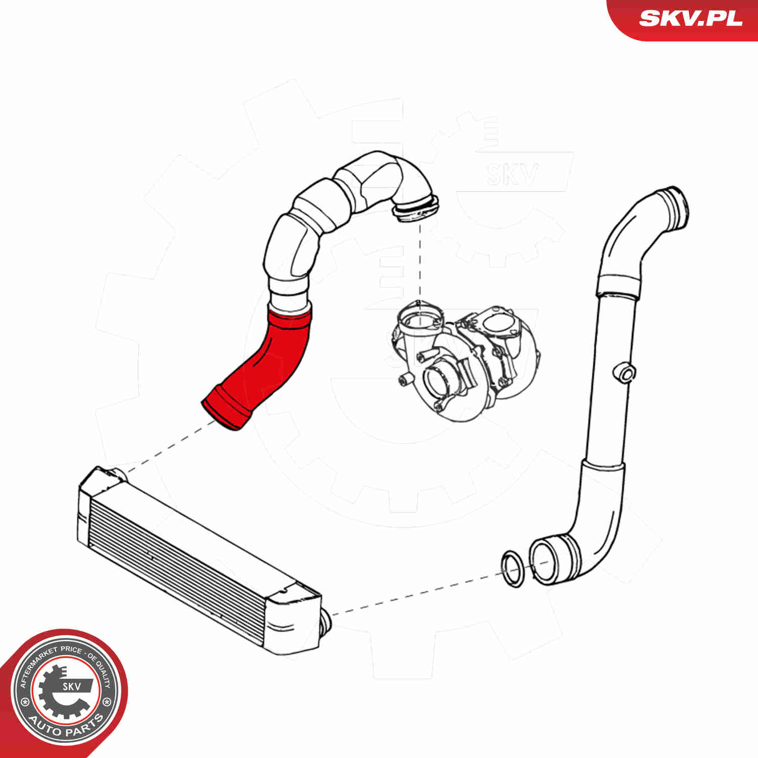 Charger Air Hose - 24SKV711 ESEN SKV
