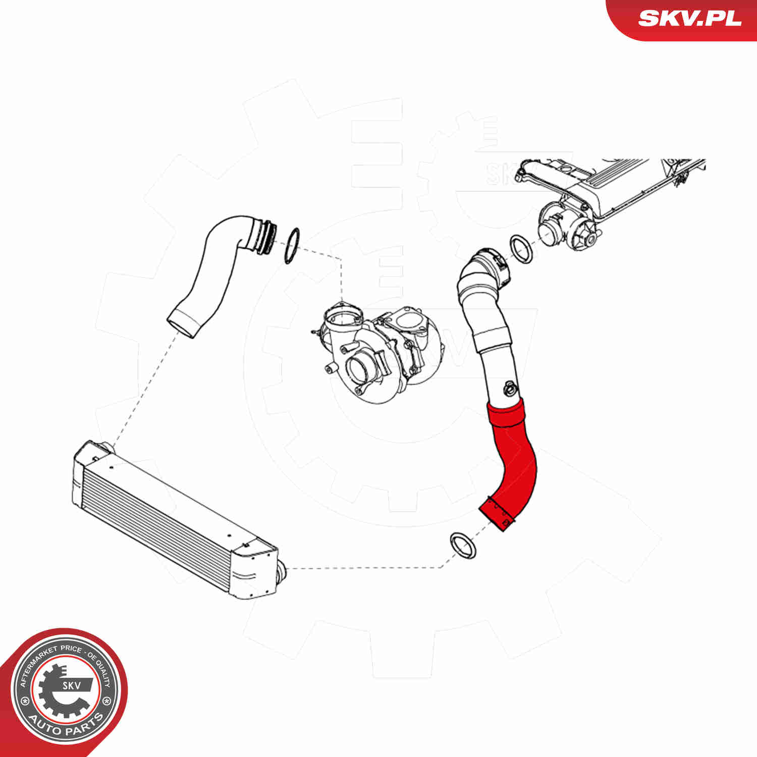 Charger Air Hose - 24SKV718 ESEN SKV