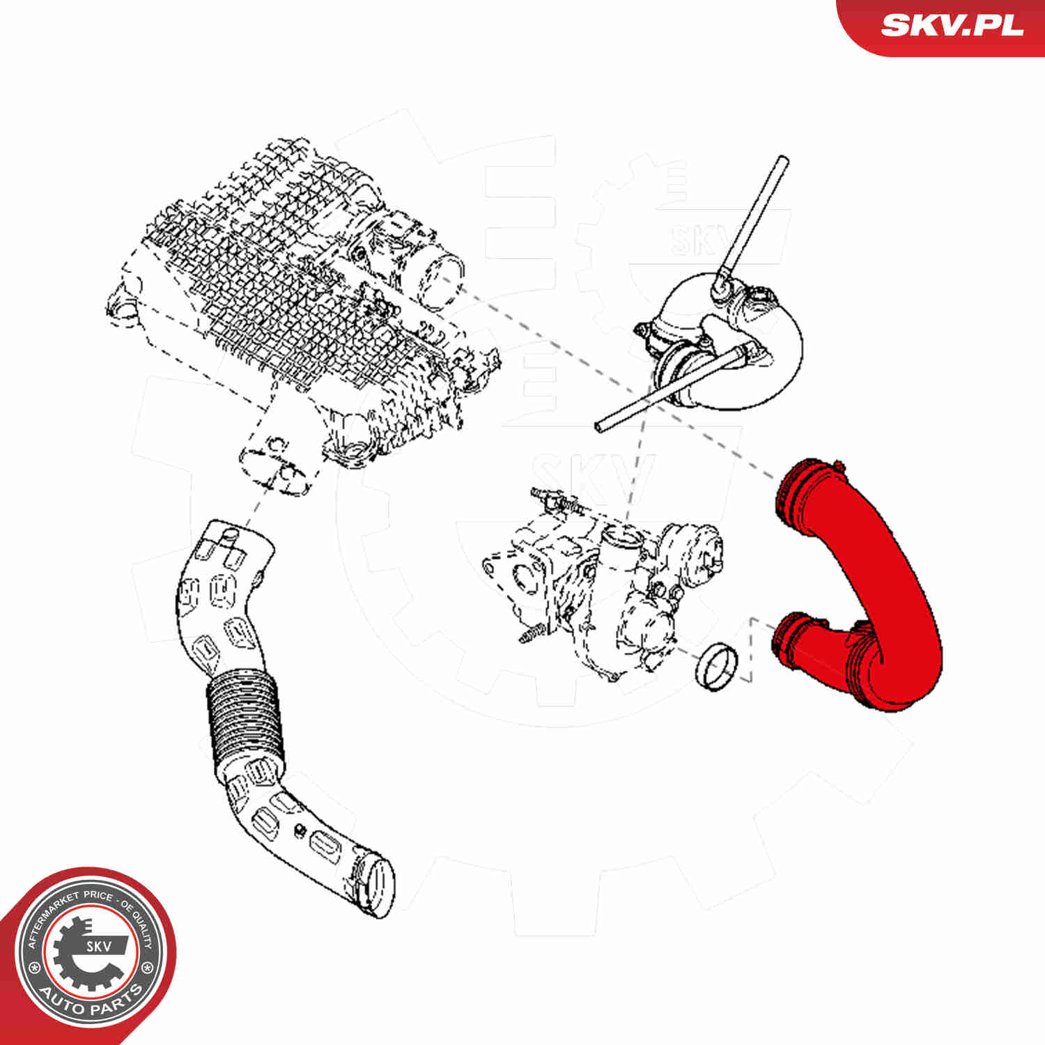 Charger Air Hose - 24SKV729 ESEN SKV