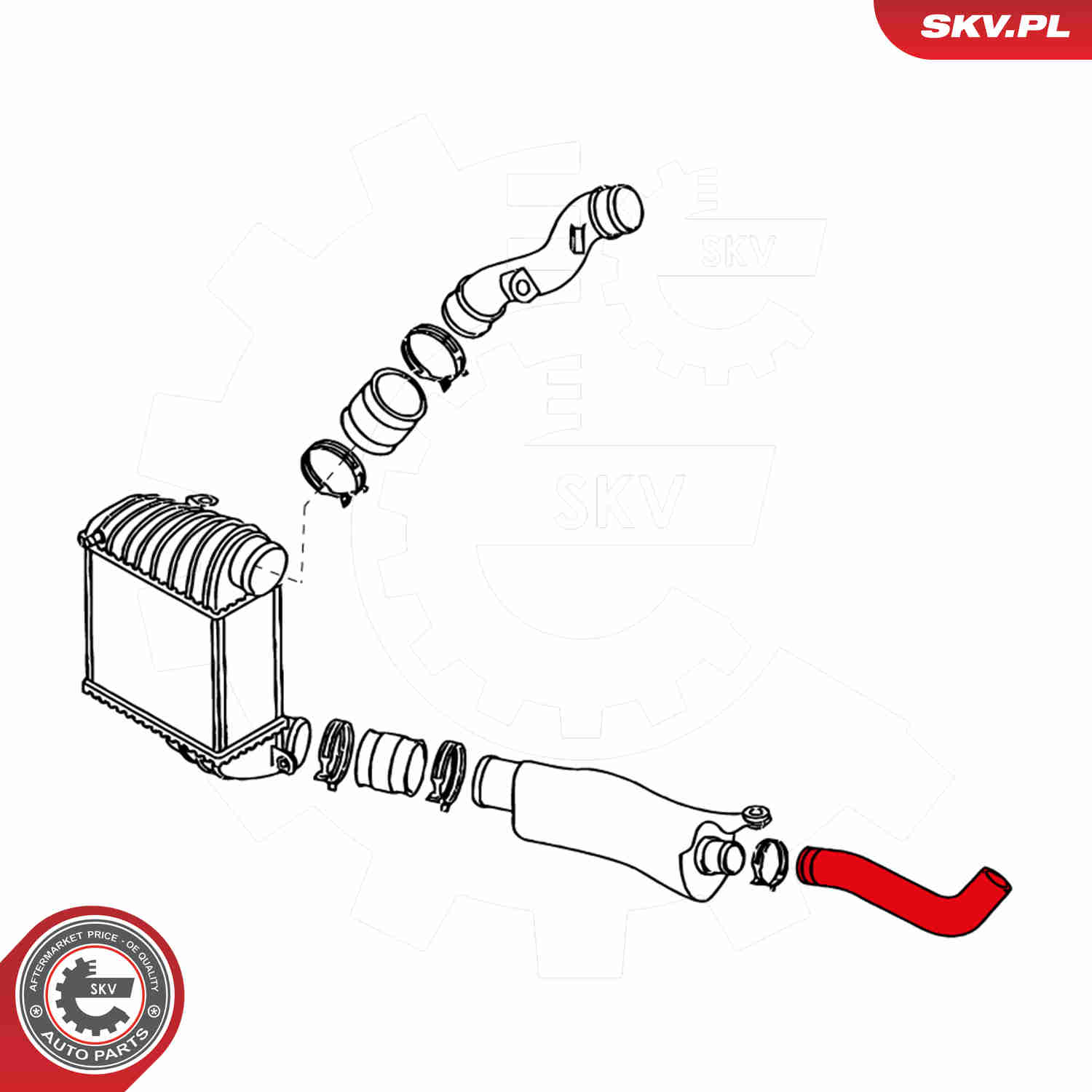 Charger Air Hose - 24SKV732 ESEN SKV