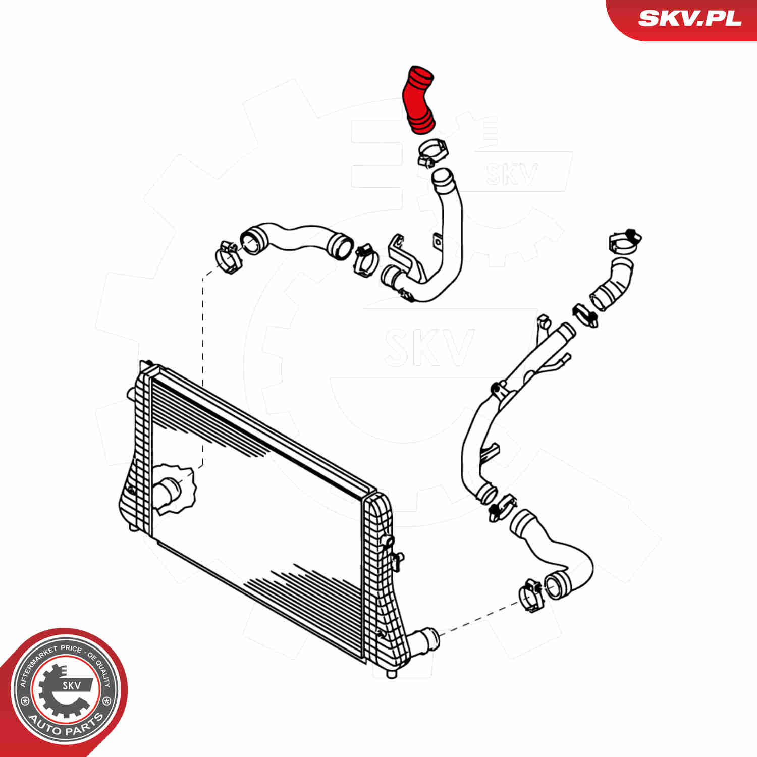 Charger Air Hose - 24SKV733 ESEN SKV