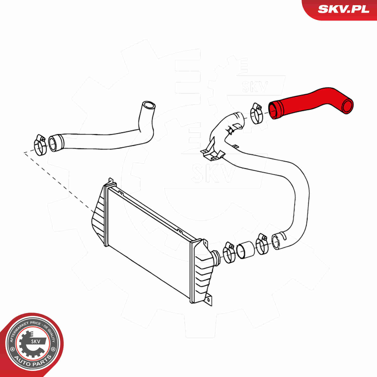 Charger Air Hose - 24SKV753 ESEN SKV