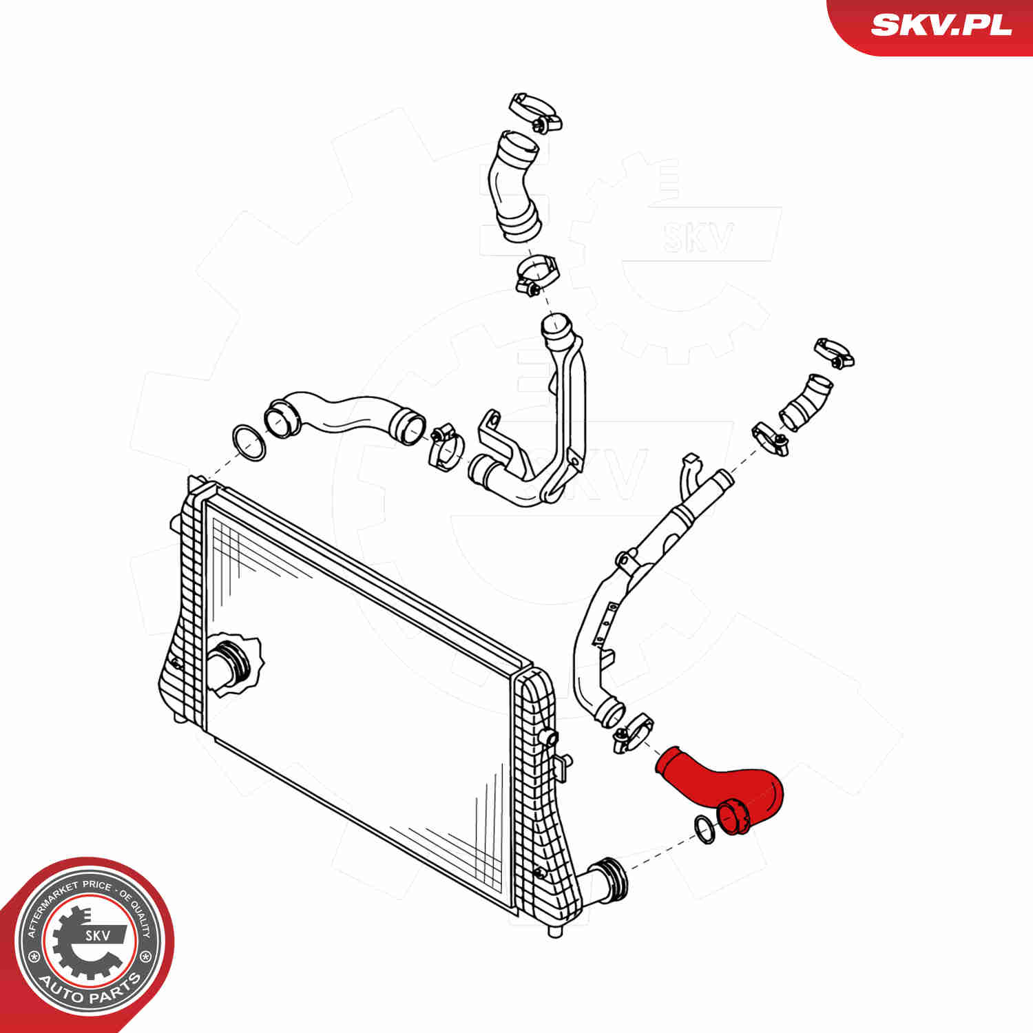 Charger Air Hose - 24SKV763 ESEN SKV