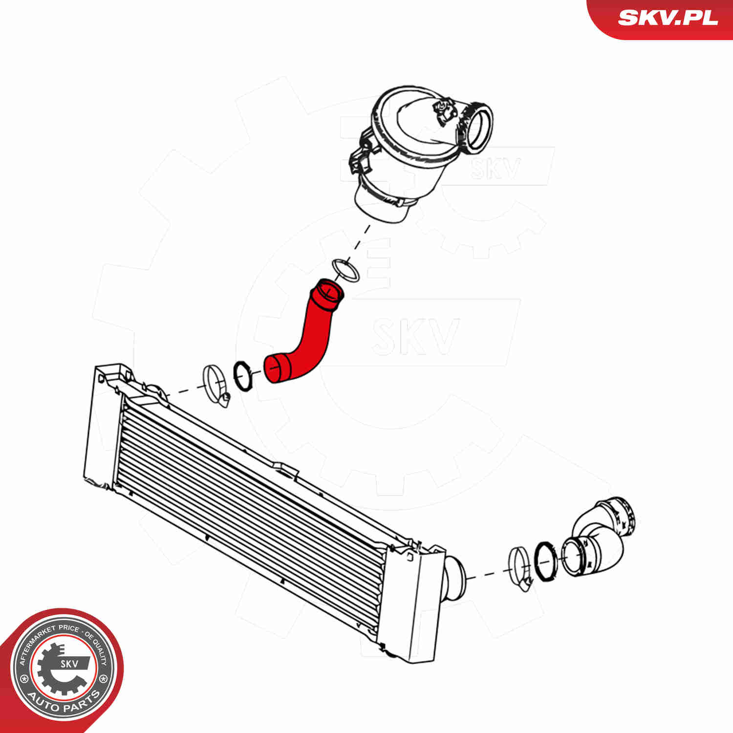 Charger Air Hose - 24SKV764 ESEN SKV