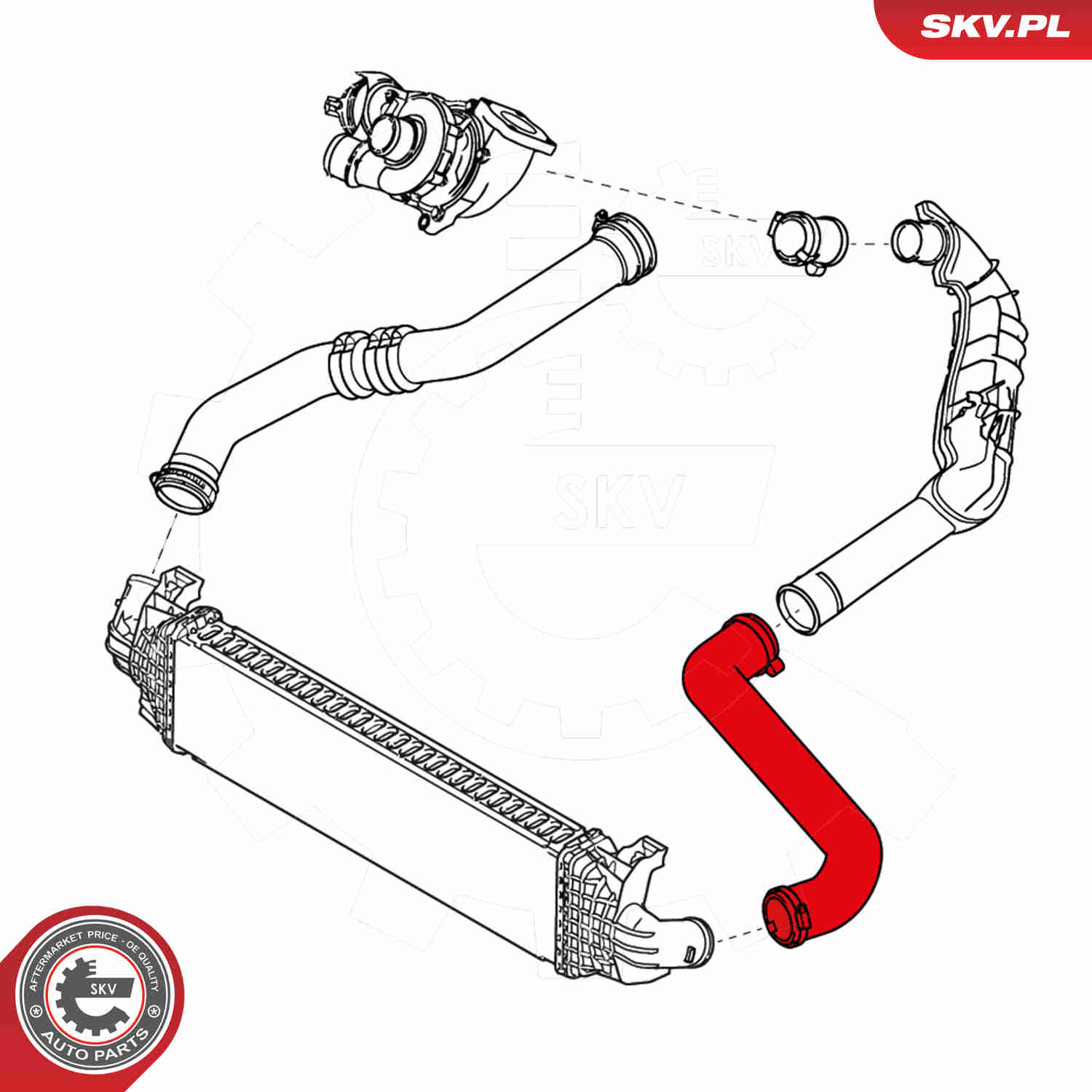 Charger Air Hose - 24SKV766 ESEN SKV