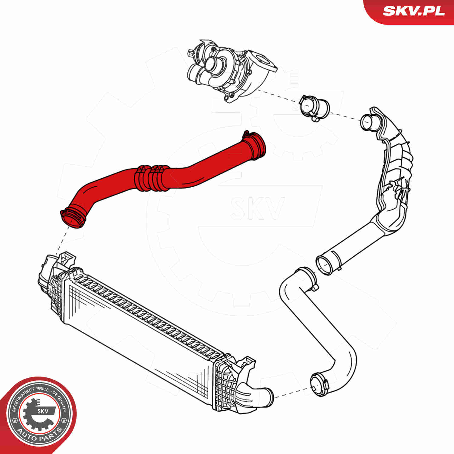 Charger Air Hose - 24SKV783 ESEN SKV